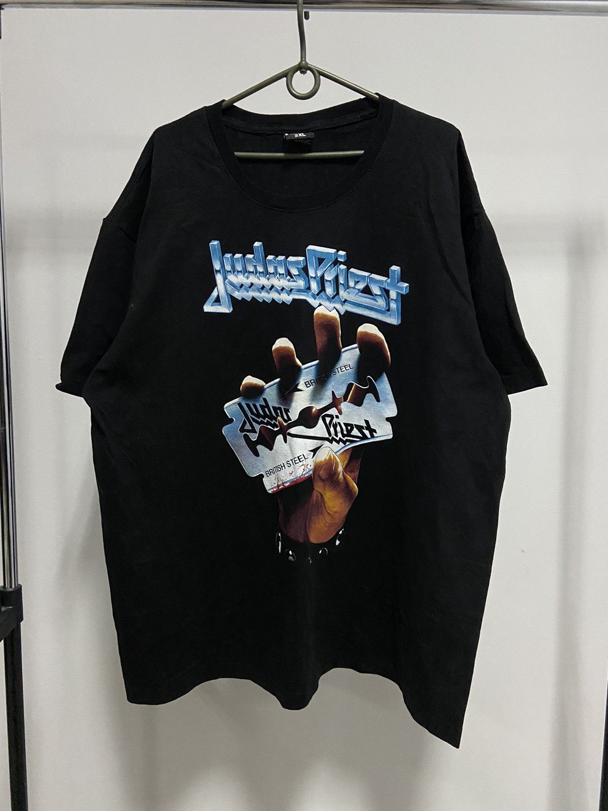 Band Tees × Vintage Judas Priest British steel big logo t shirt vintage Size US XXL / EU 58 / 5 - 1 Thumbnail