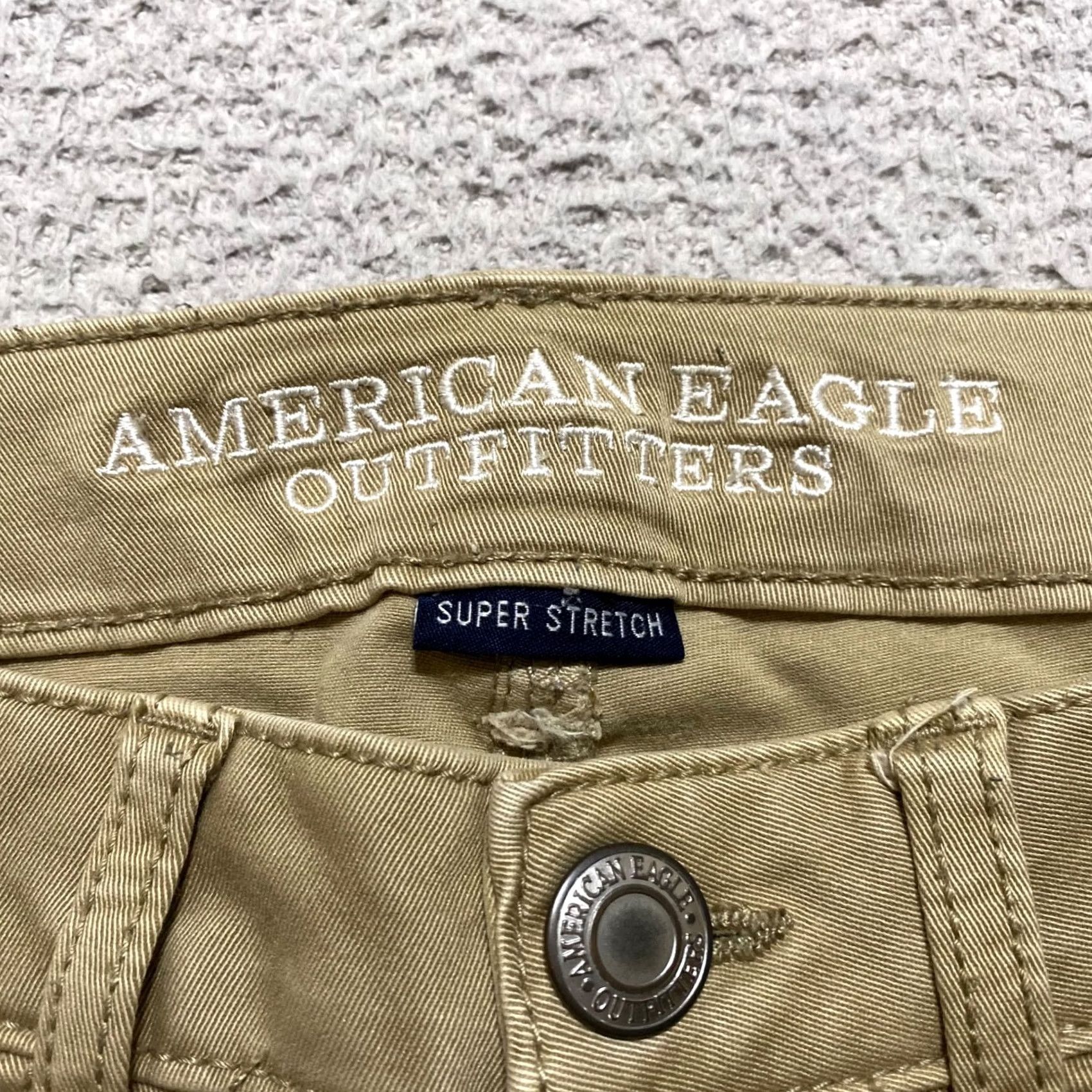 American Eagle Outfitters American Eagle Jeans Womens 6 Tall Beige Medium Wash Low Rise Jegging Stretch Size 28" / US 6 / IT 42 - 3 Thumbnail