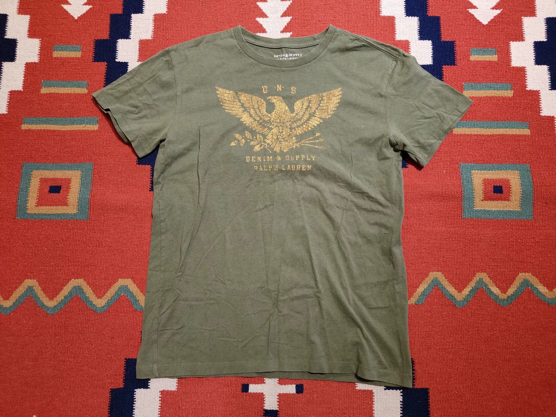 RRL Ralph Lauren RL RRL Vintage Green Eagle T-Shirt Size US S / EU 44-46 / 1 - 1 Thumbnail