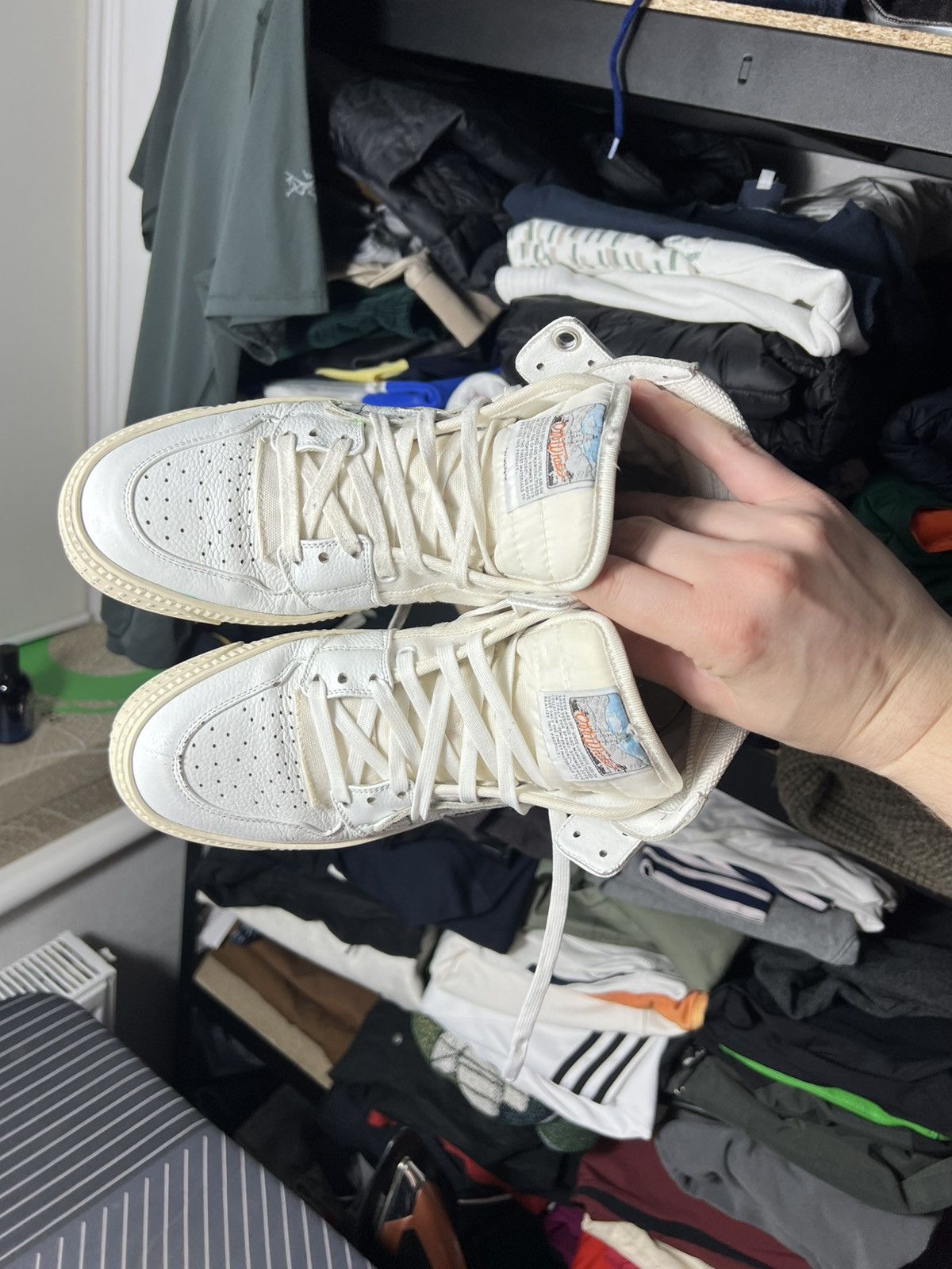 Off-White Off-White High Top Sneakers White “Sample” Industrial 39 Size US 6 / EU 39 - 3 Thumbnail