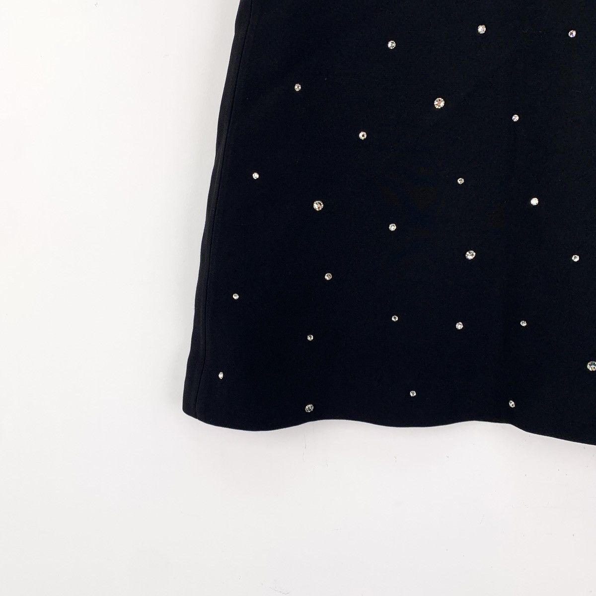 Miu Miu Miu Miu Black Diamond Encrusted Casual Halter Dress Size 25" / US 0 / IT 36 - 4 Thumbnail