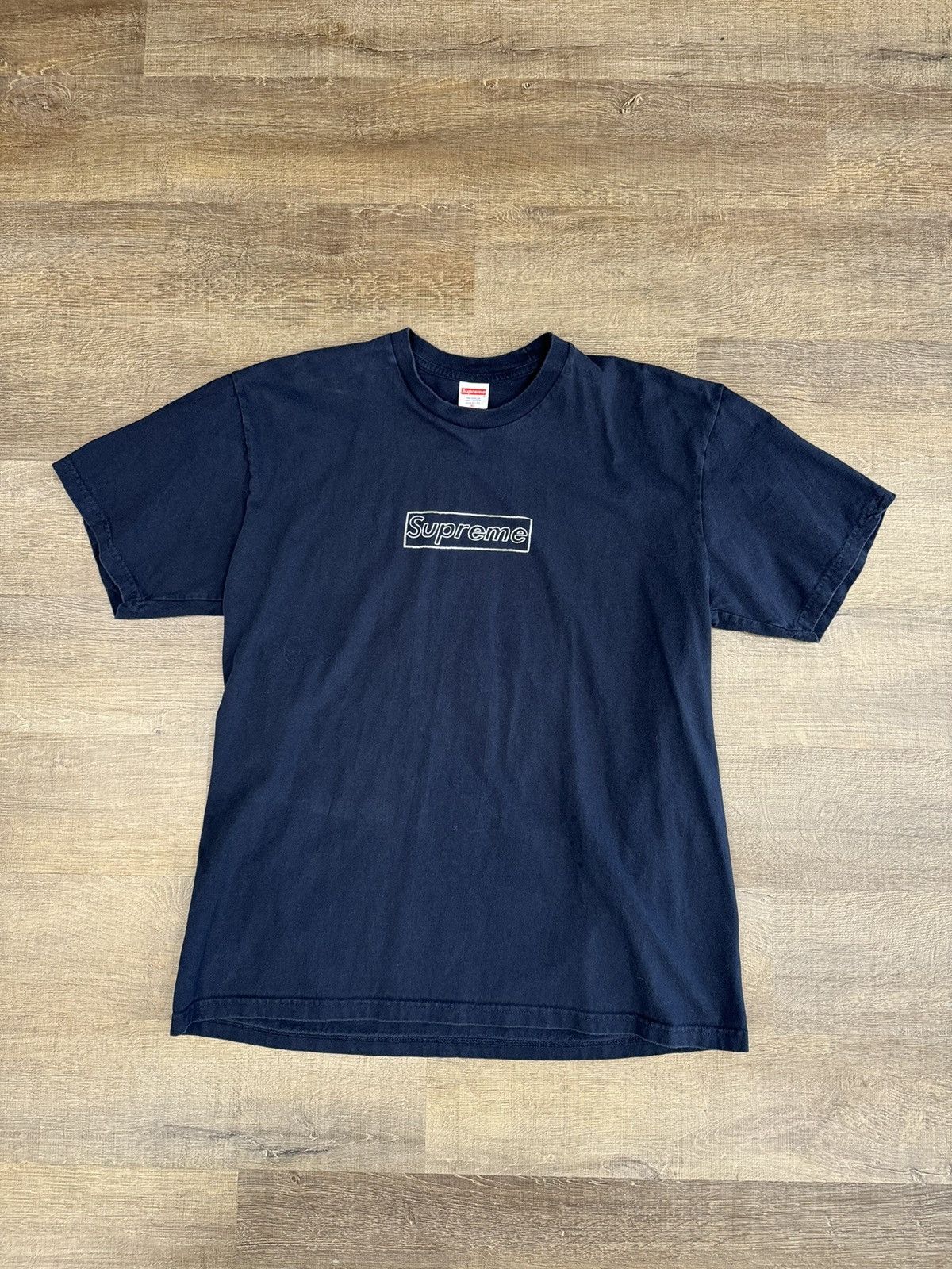 Supreme KAWS Chalk Logo Tee