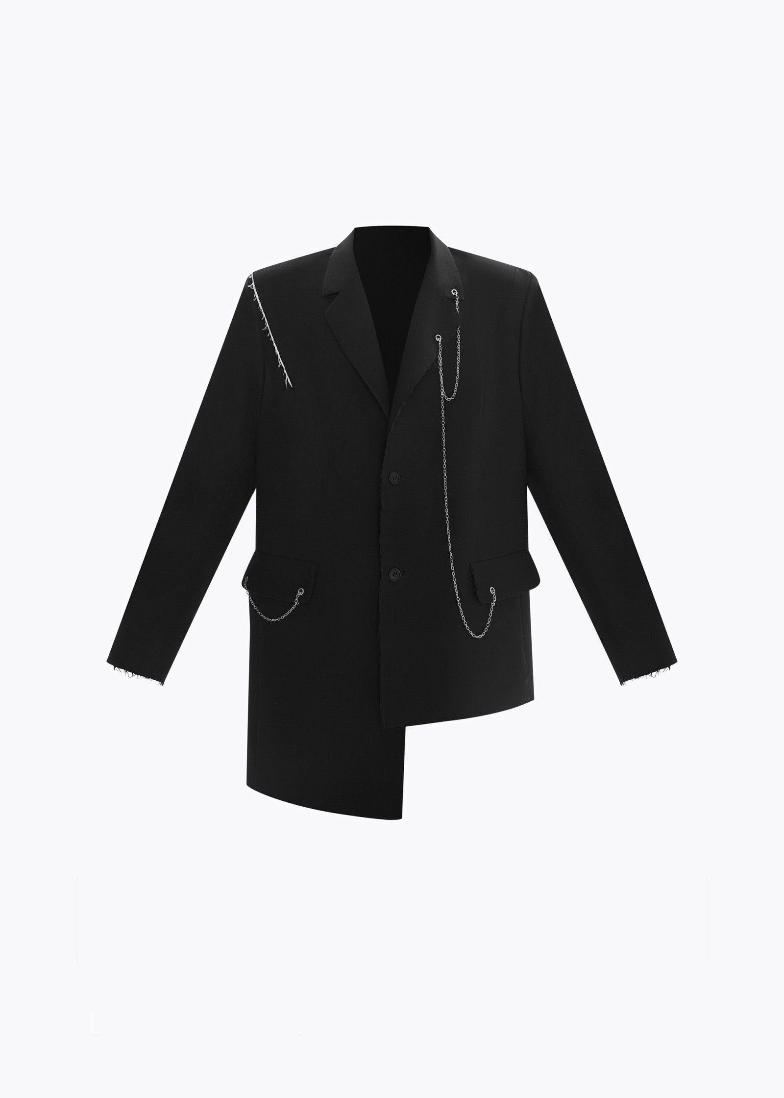 Bat Norton JACKET WITH ASSYMETRICAL BOTTOM CHAIN | Grailed