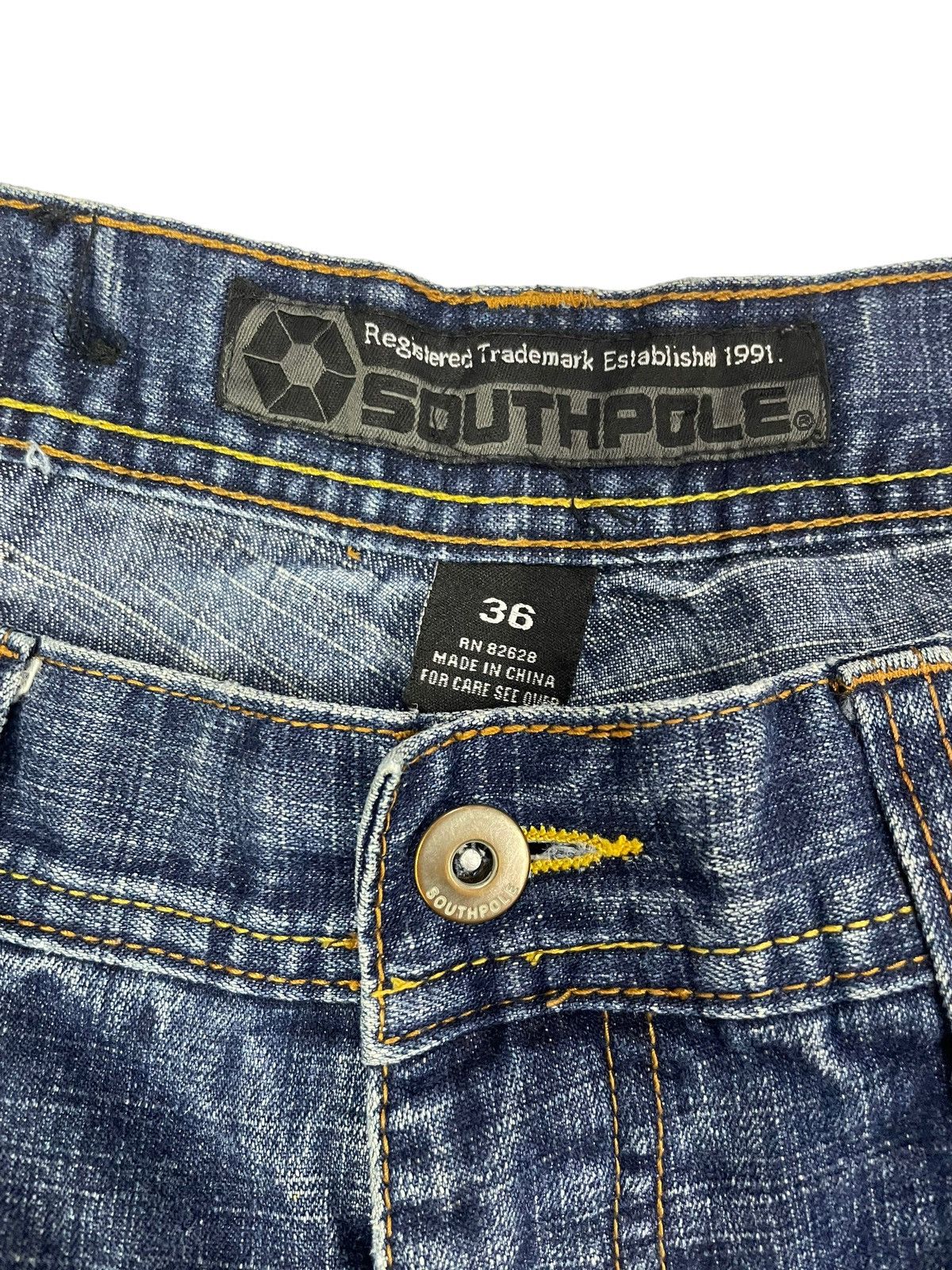 Southpole Vintage Southpole Baggy Jeans Distressed Size US 34 / EU 50 - 7 Thumbnail