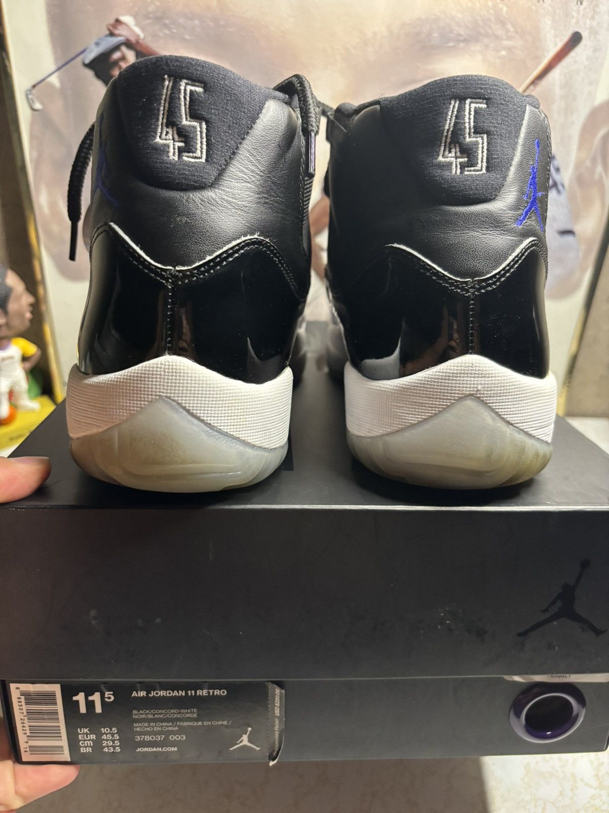 Jordan Brand Jordan Retro 11 ‘space jam’ Size US 11.5 / EU 44-45 - 7 Thumbnail