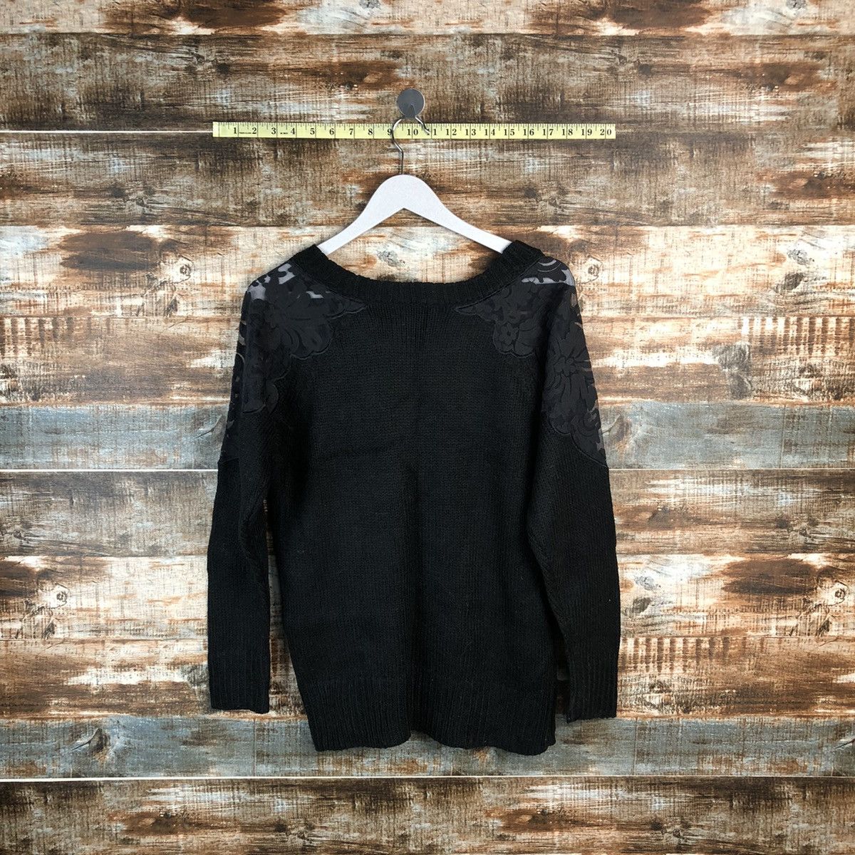 Homespun Knitwear × Japanese Brand × Vintage Philler Black vintage Knitwear #A1295 Size L / US 10 / IT 46 - 14 Thumbnail