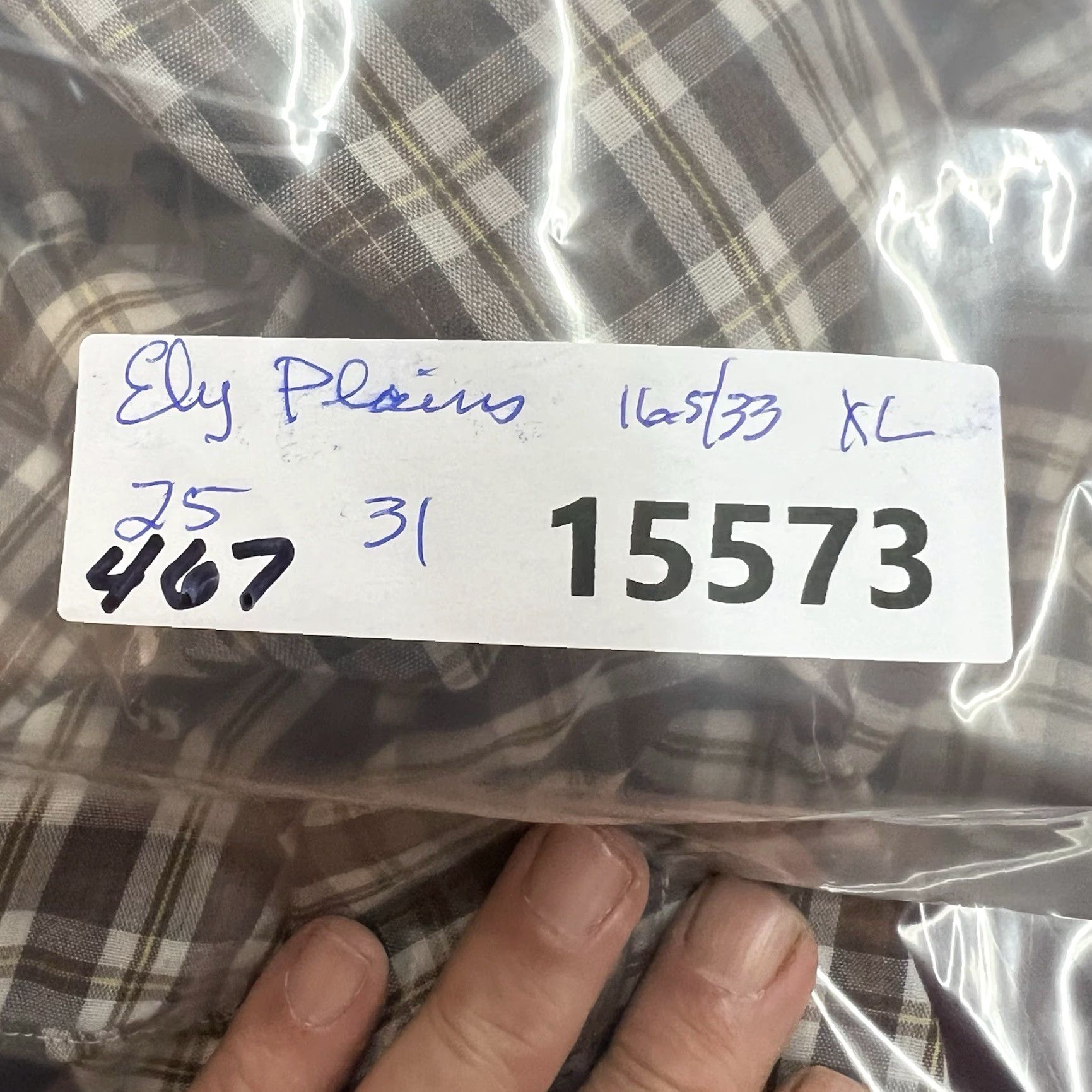 Vintage VINTAGE Ely Plains Shirt Mens 16.5 33 Brown Plaid Pearl-Snap Short Sleeve Casual Western Cowboy 50 in Chest Mens Size US L / EU 52-54 / 3 - 7 Thumbnail