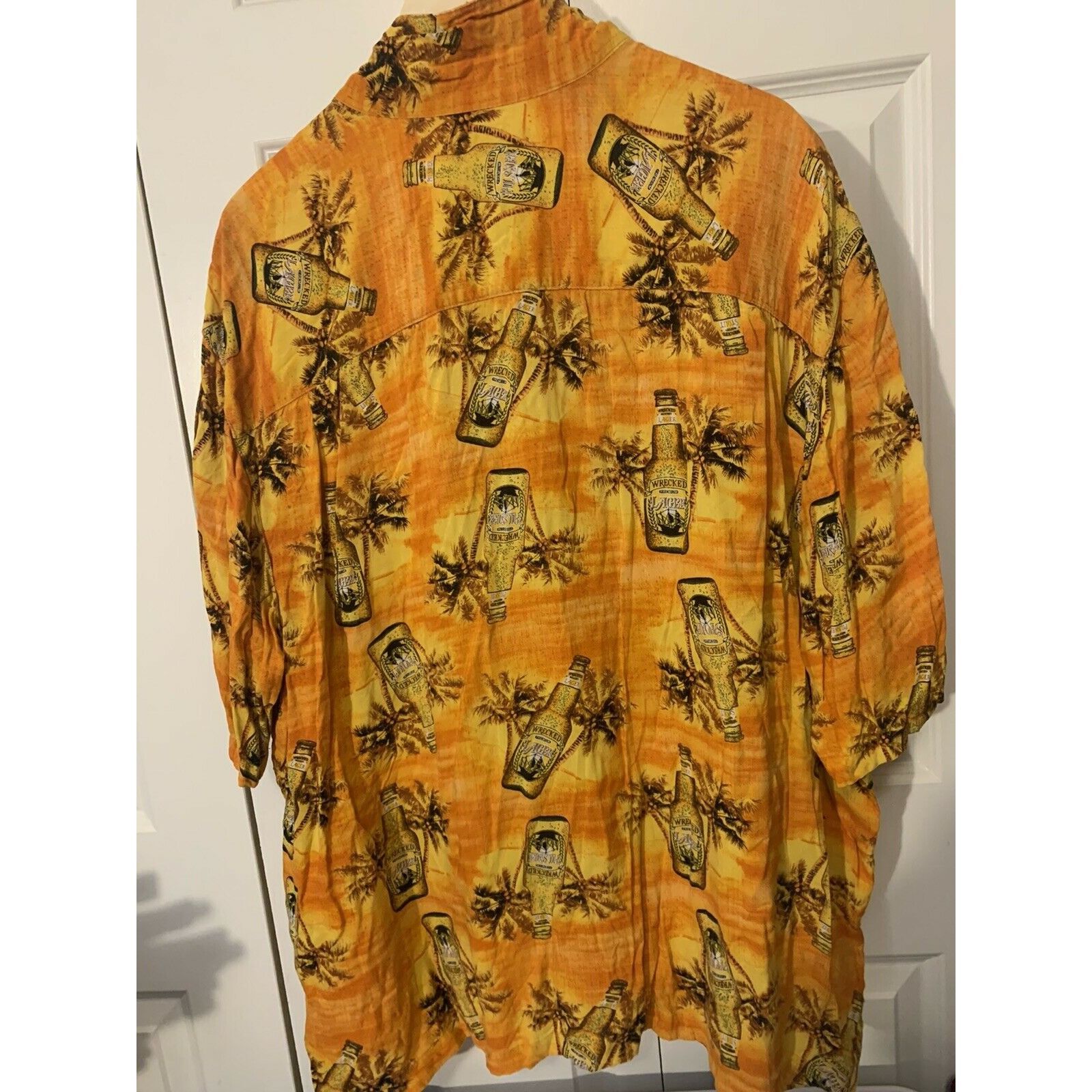 George Wrecked Premium Lager Print Men’s Sz 3XL George Hawaiian Shi Size US XXL / EU 58 / 5 - 7 Thumbnail