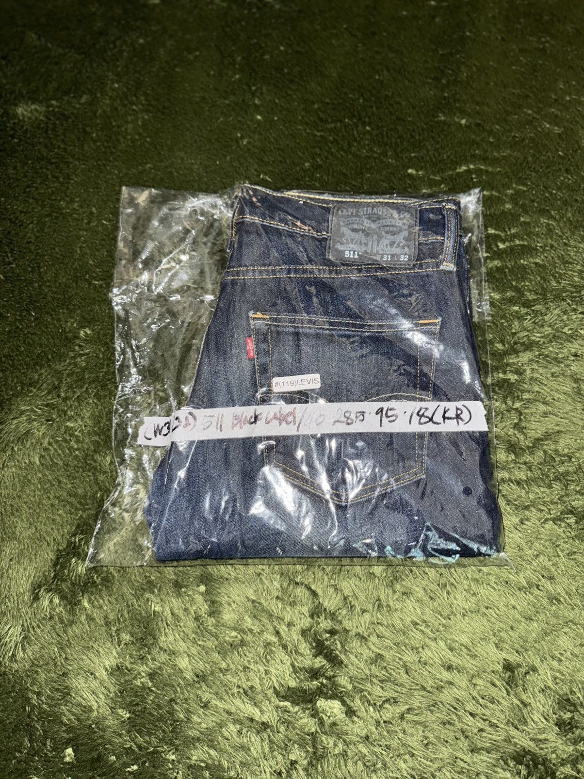 Levi's [W31/L32] Levi’s 511 Black Label Vintage Wash Denim Pants Size US 31 - 12 Thumbnail