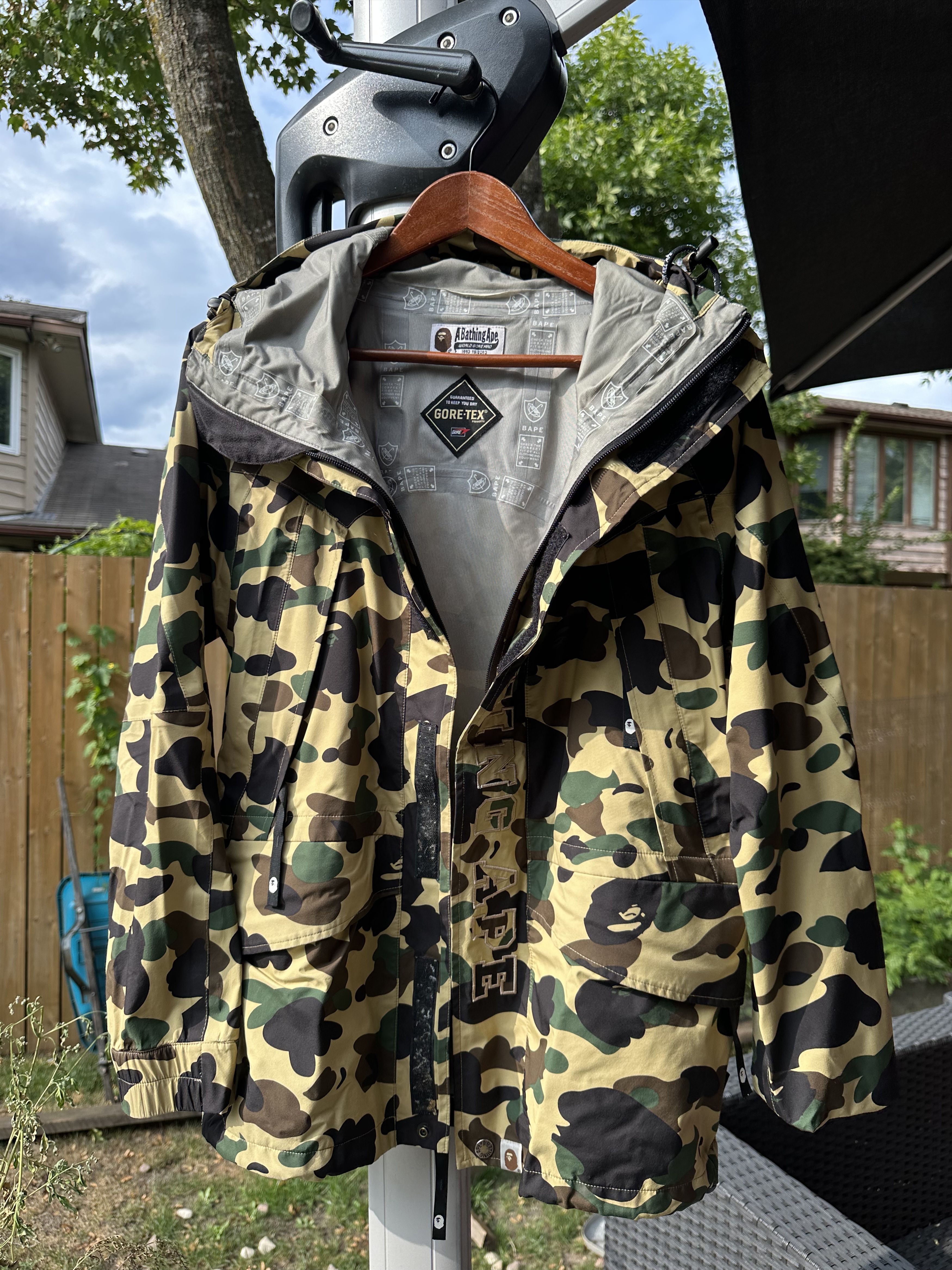 Bape BAPE 1st Camo Gore-Tex Snowboard Jacket Yellow Camo Size US M / EU 48-50 / 2 - 16 Thumbnail