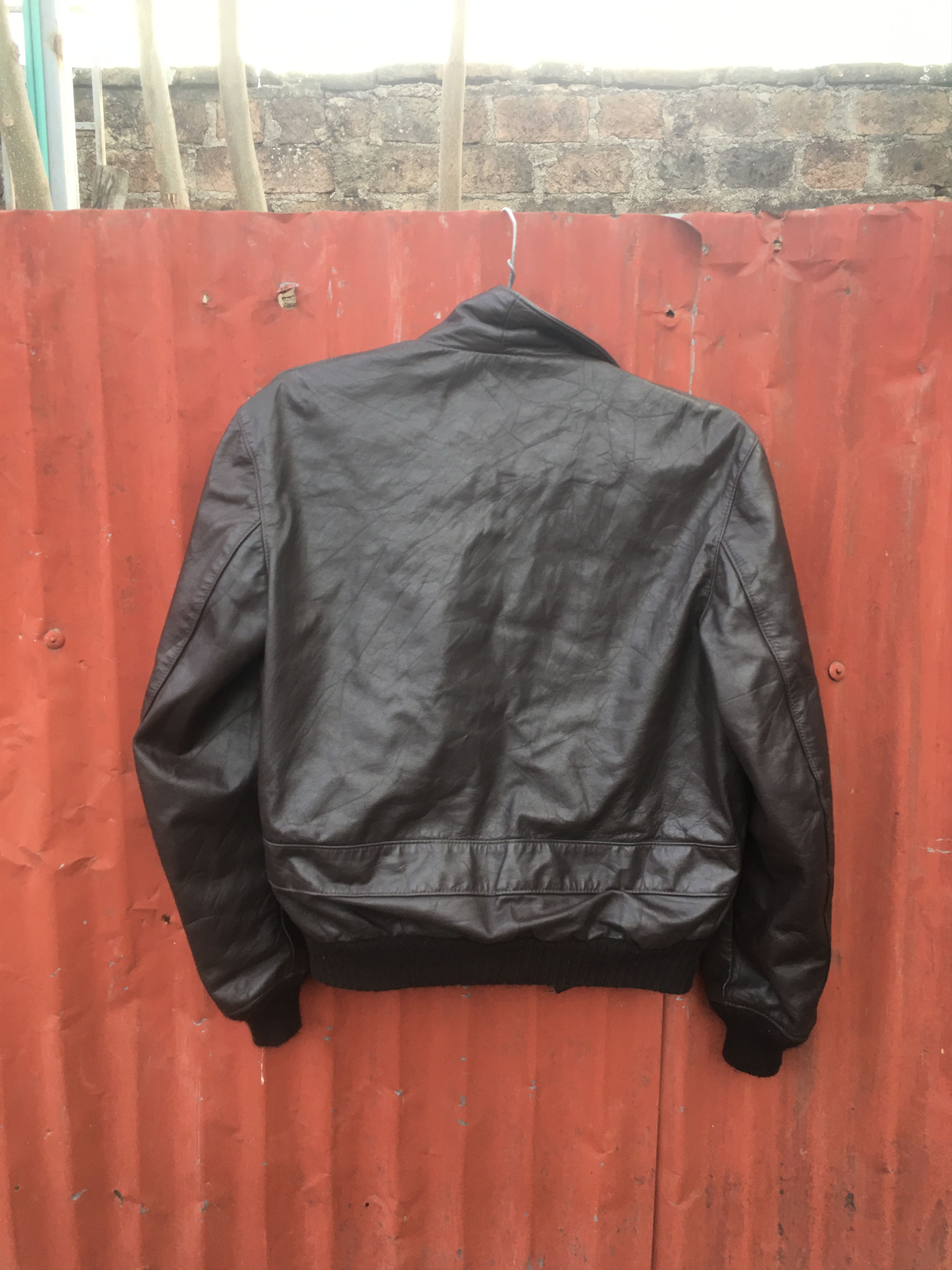 Other U.S Army Air force TYPE A-2 Brown Bomber Leather Jacket Size US S / EU 44-46 / 1 - 7 Thumbnail