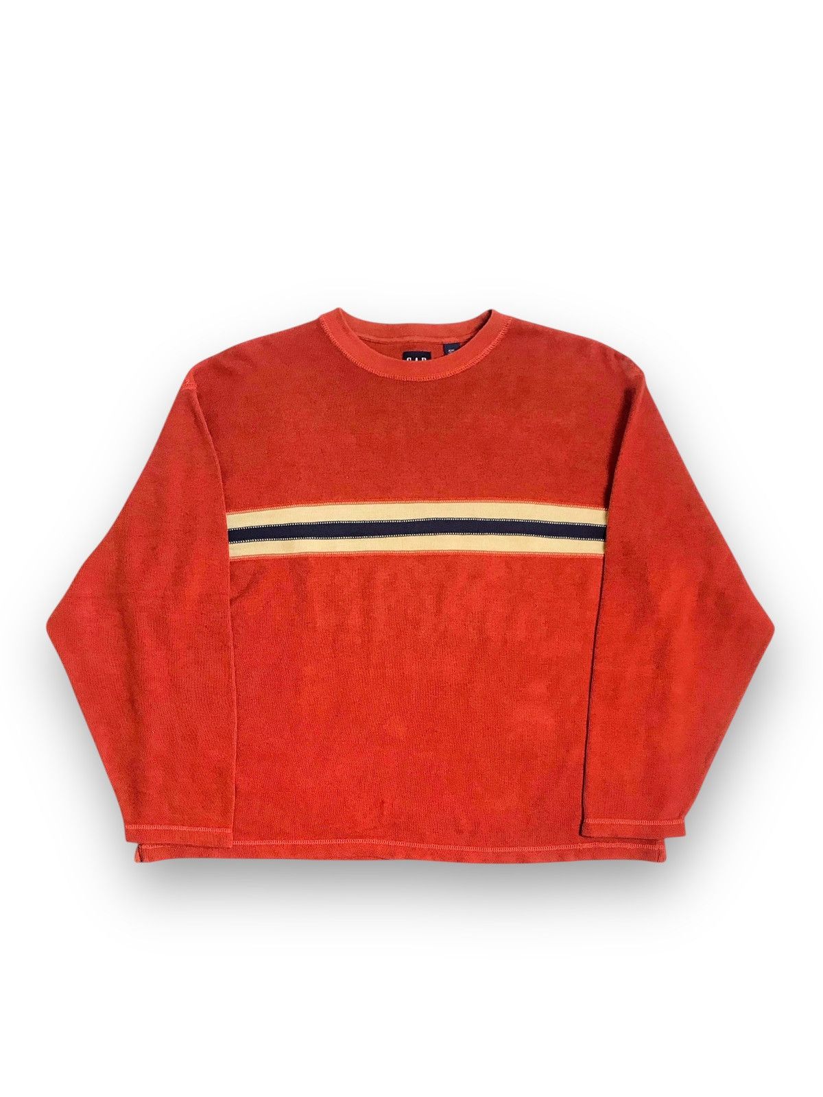 Gap × Vintage GAP Middle Striped Vintage Knit Sweater Size US XXL / EU 58 / 5 - 1 Thumbnail