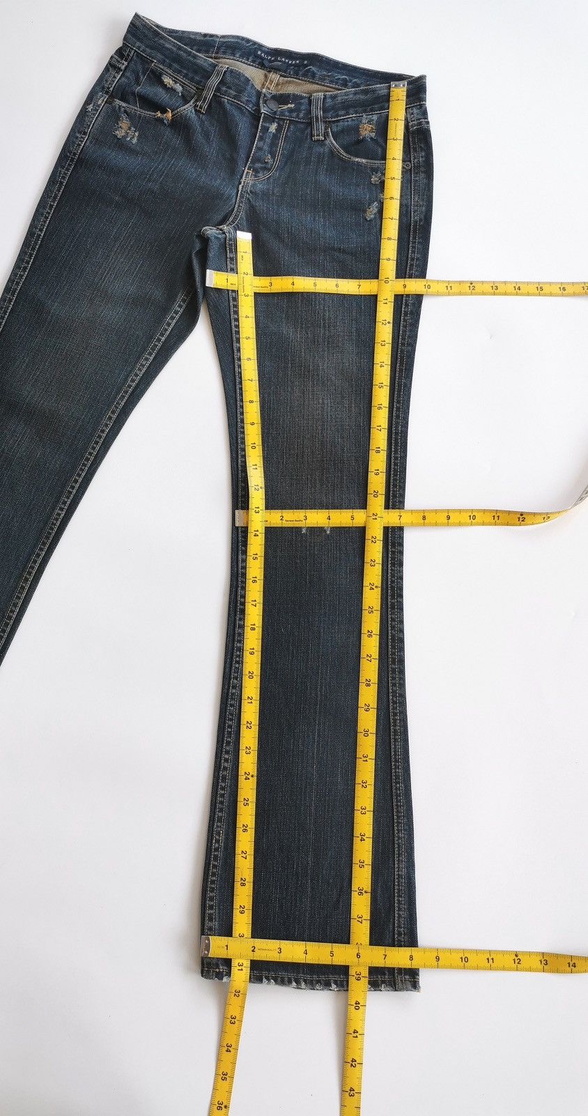 Ralph Lauren Ralph Lauren Bootcut Distressed Jeans Size 29" - 10 Thumbnail