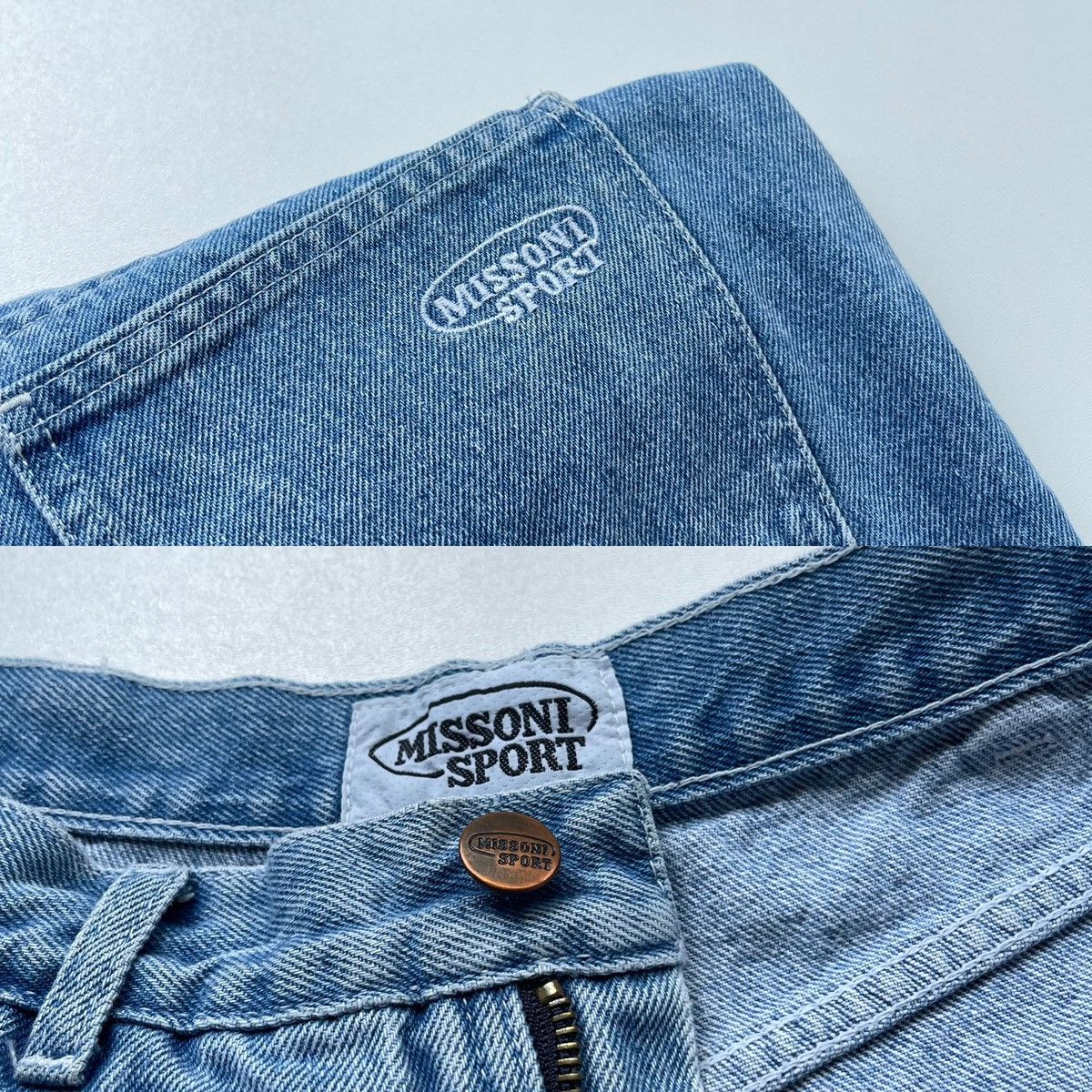 Missoni Missoni Sport Denim Cotton Baggy Vintage Jeans Stone Washed Size US 30 / EU 46 - 7 Thumbnail