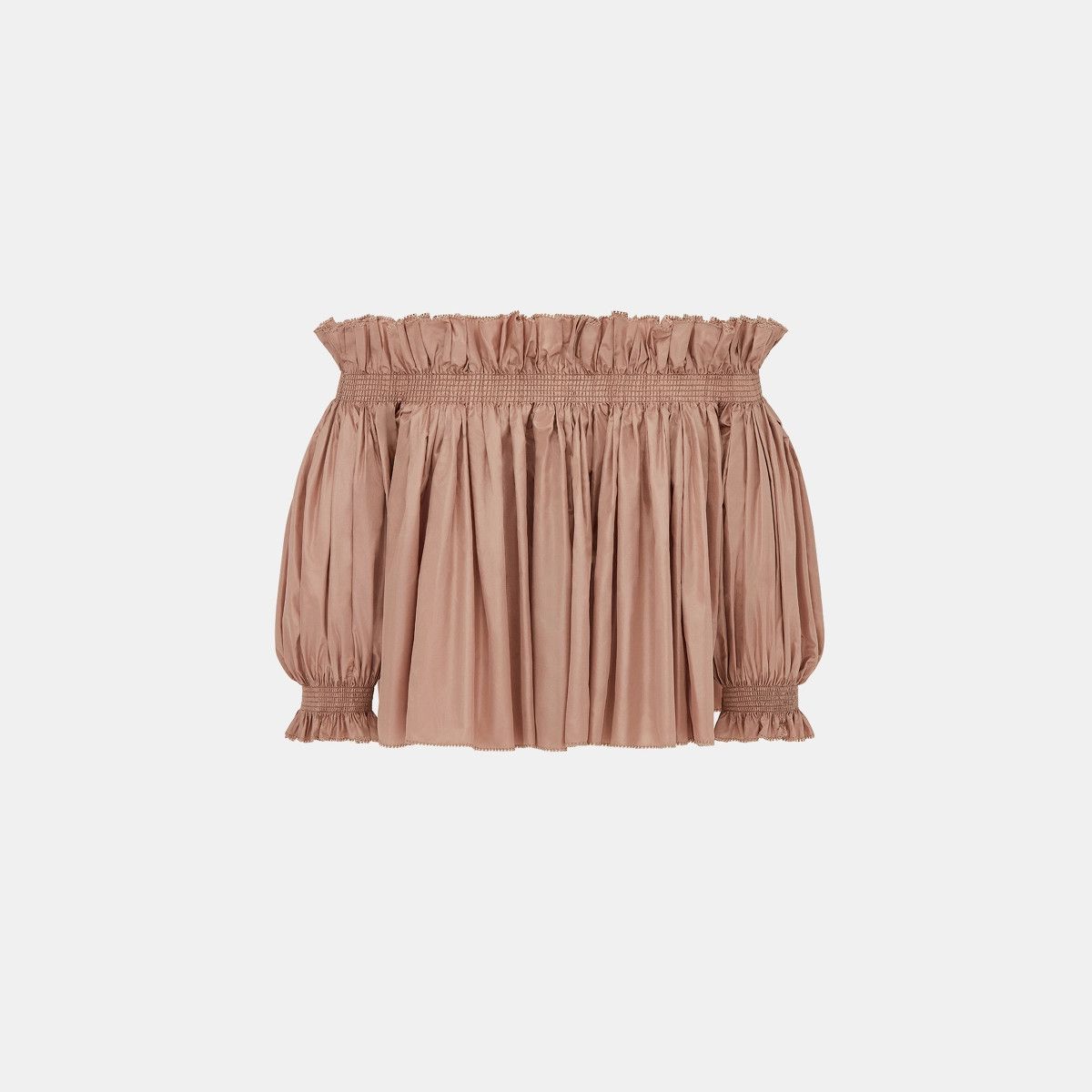 Dior o1bcso1str0225 Off-The-Shoulder Smocked Top in Rose Size M / US 6-8 / IT 42-44 - 2 Thumbnail