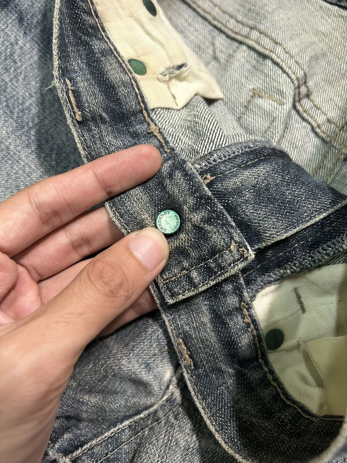 Burberry Vtg BURBERRY LONDON Distressed Denim ☠️ Size US 29 - 18 Thumbnail