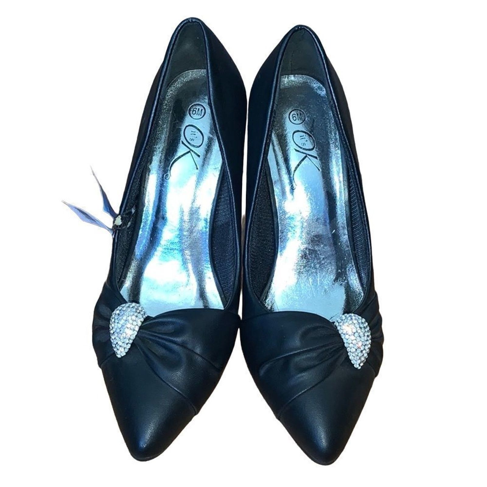 It's Ok Black Formal Pumps 6 Shoes, Women's
