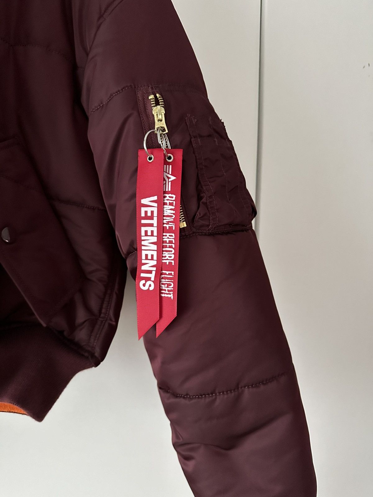Alpha Industries × Vetements Vetements reversibel MA1 Bomber