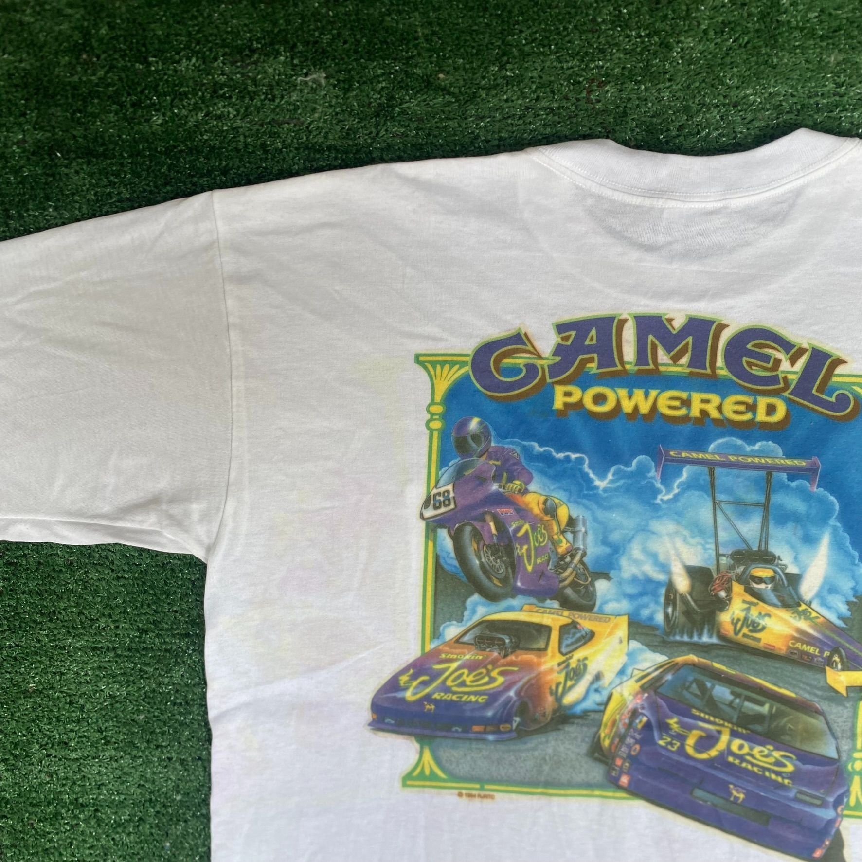 Camel Vintage 90s Camel Racing Shirt Single Stitch Cigarette Tee Size US XL / EU 56 / 4 - 2 Thumbnail