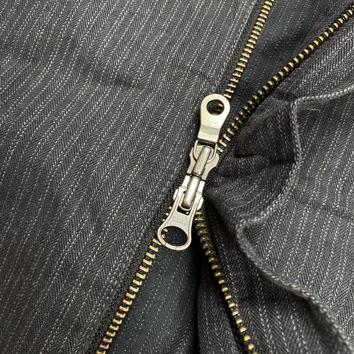 Nicole Club Nicole Club For Men Bikers Denim Stripe Two-Way Jacket Size US M / EU 48-50 / 2 - 9 Thumbnail