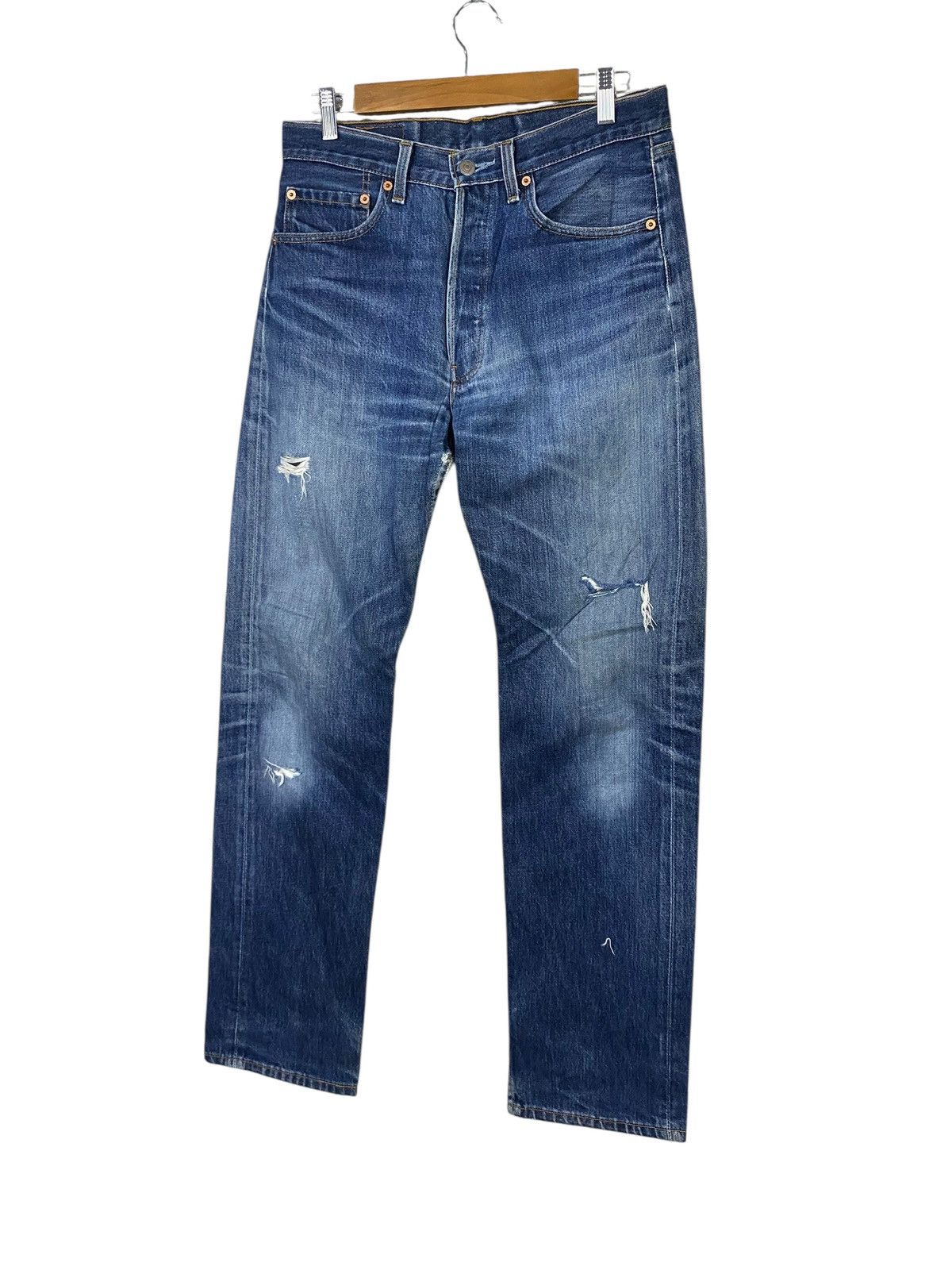 Levi's Vintage levis 501xx 90s denim distressed Size US 30 / EU 46 - 3 Thumbnail