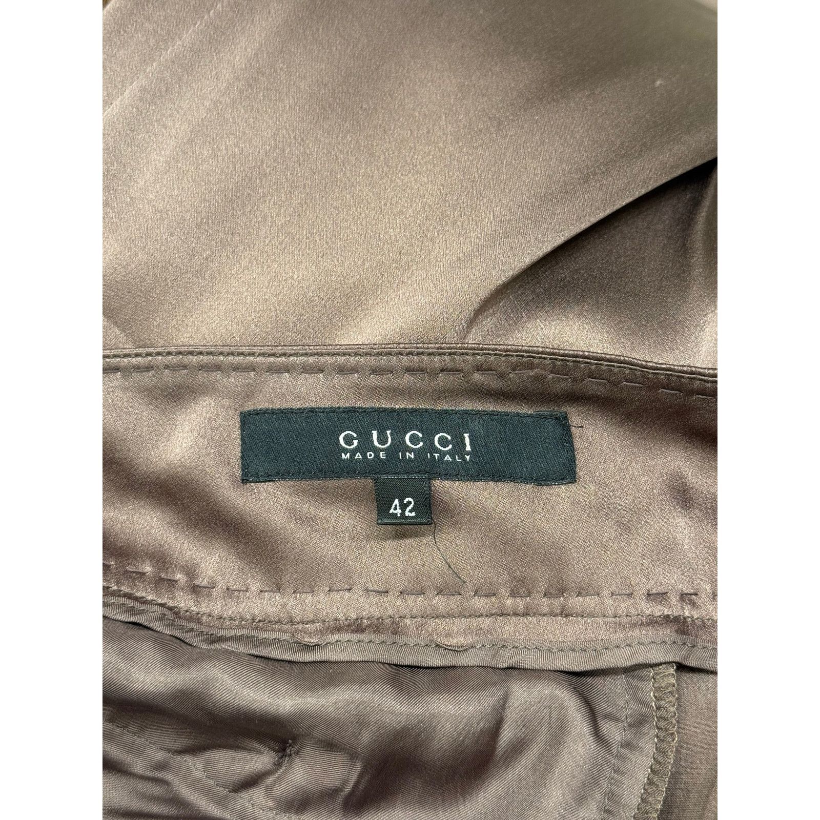 Gucci 2002 Gucci by Tom Ford wide silk pants Size 28" / US 6 / IT 42 - 7 Thumbnail