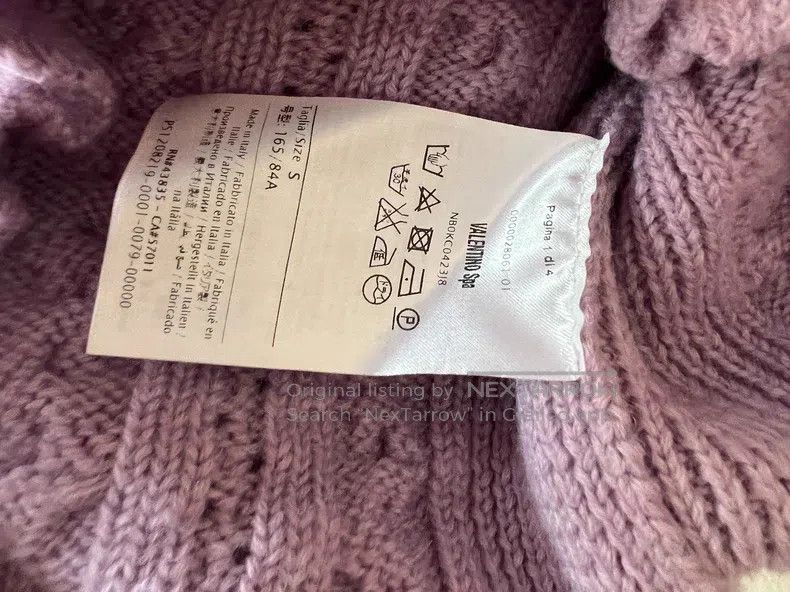 Valentino Valentino Wool cropped size S sweater Size S / US 4 / IT 40 - 3 Thumbnail