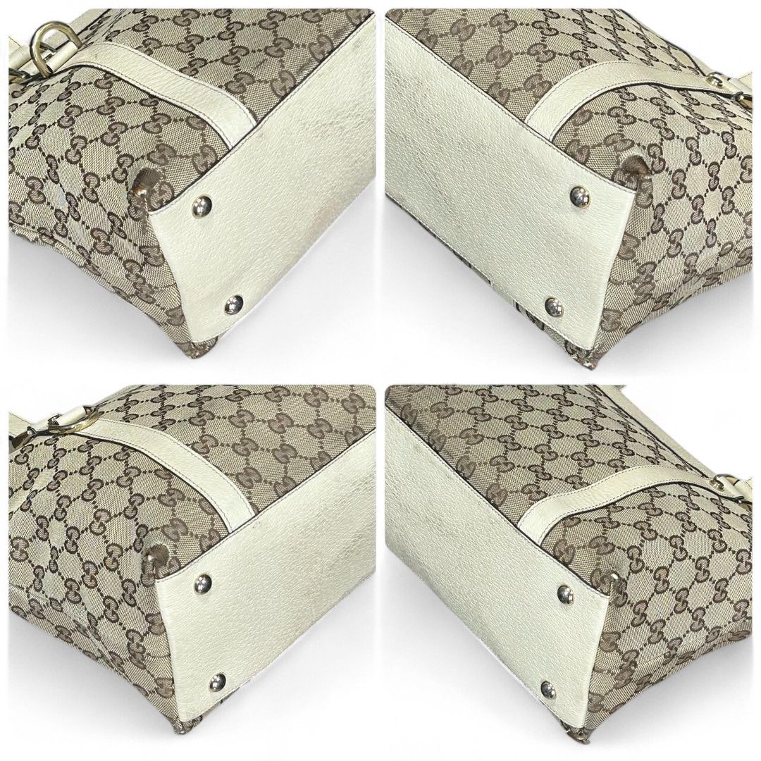 Gucci Gucci - Abbey Handbag Shoulder Bag Beige Leather Size ONE SIZE - 9 Thumbnail