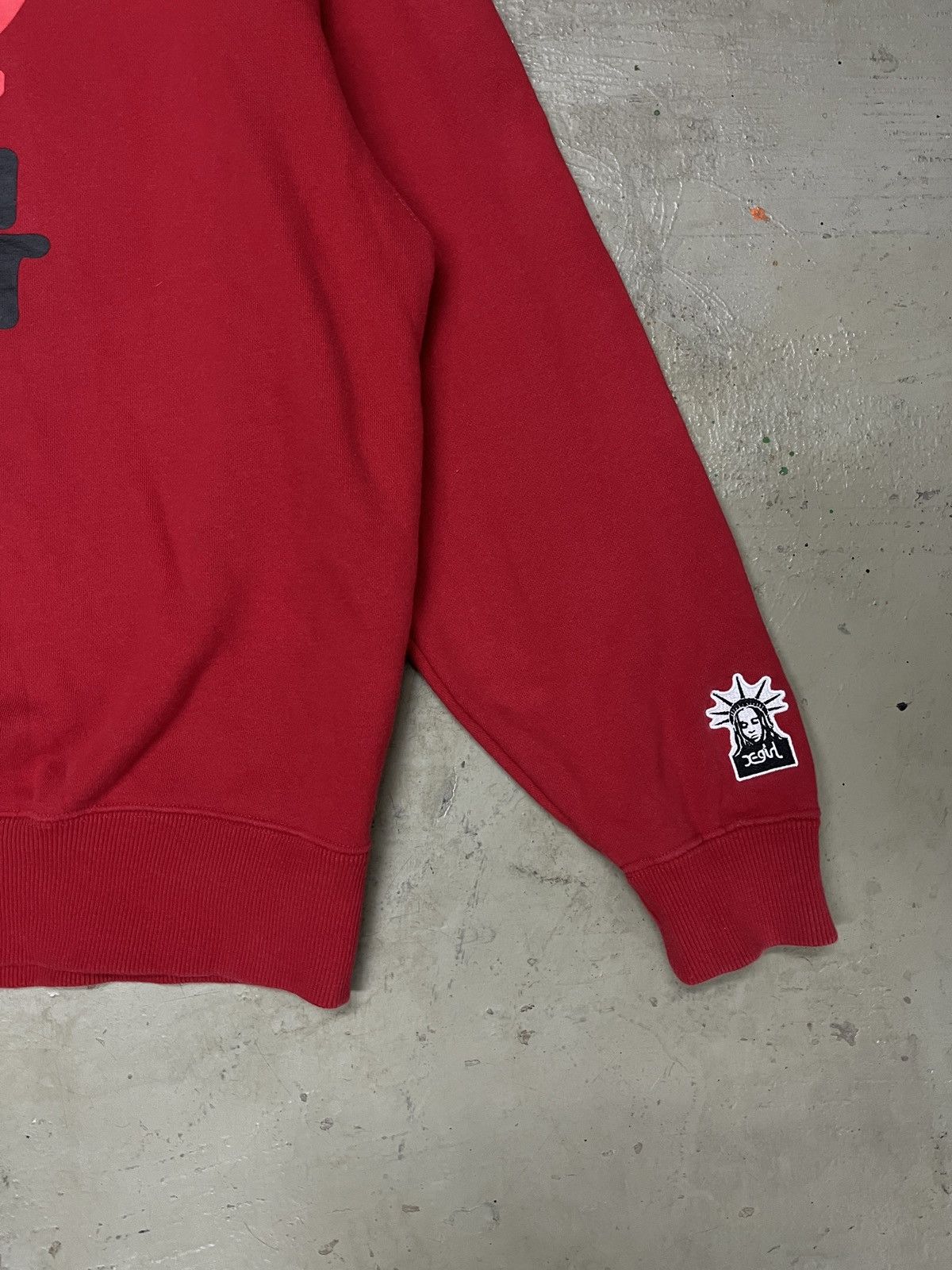 Vintage X-GIRL Oversized Sweatshirt I love Xgirl raf simon style Size US XL / EU 56 / 4 - 3 Thumbnail