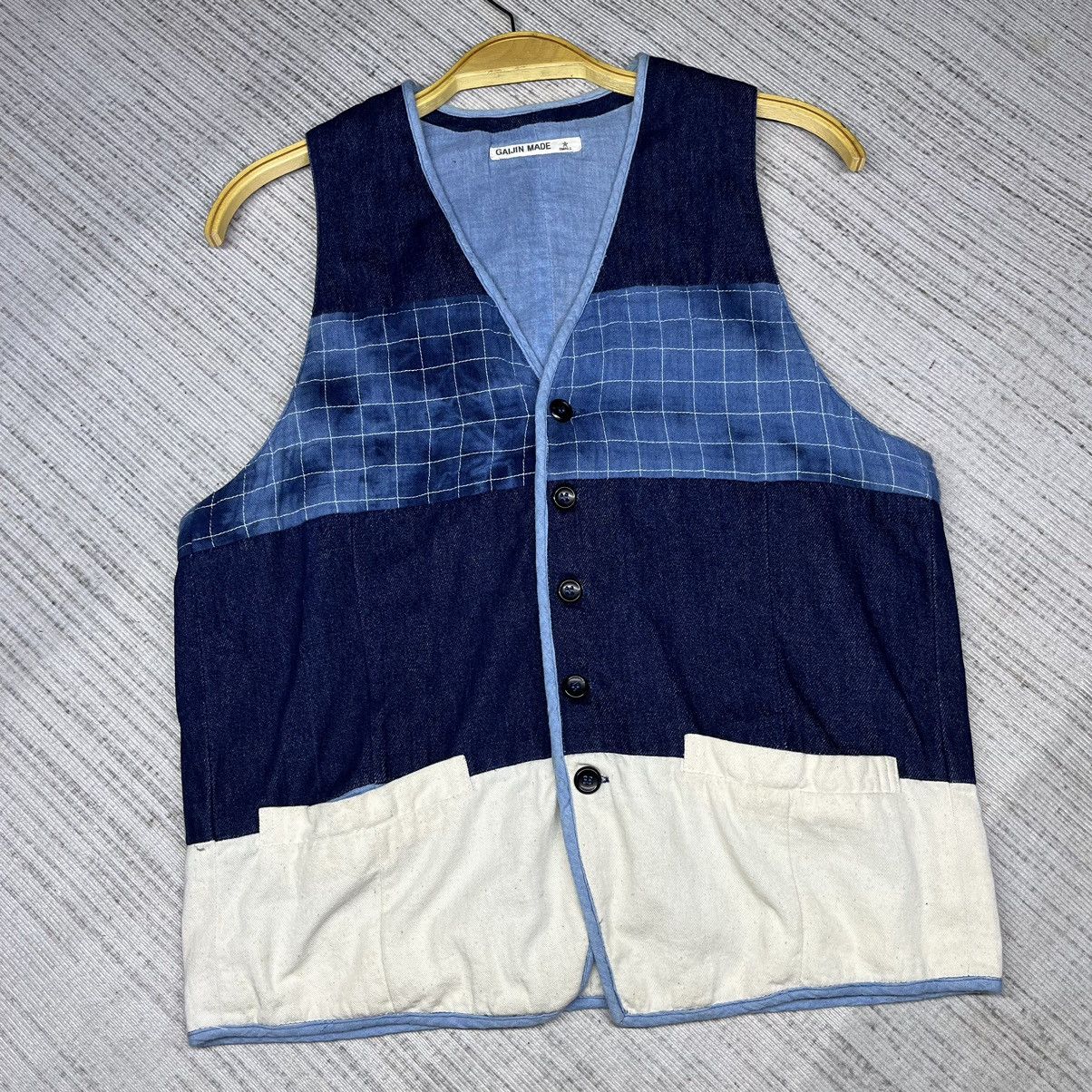 Blue Blue Japan × Japanese Brand × Vintage Vintage JapanBrand Gaijin Made pacthWork Size US S / EU 44-46 / 1 - 3 Thumbnail