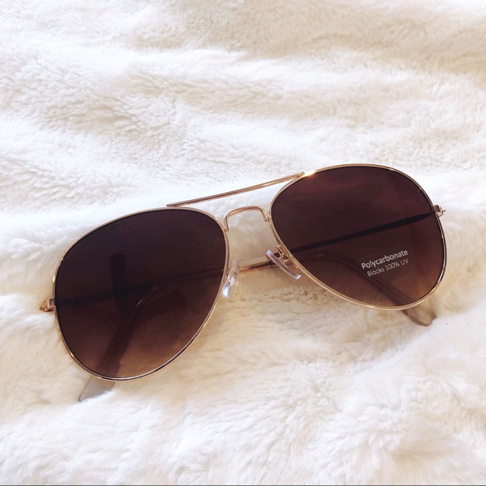 Other Georgia Dark Brown Aviator Sunglasses Size ONE SIZE - 1 Thumbnail