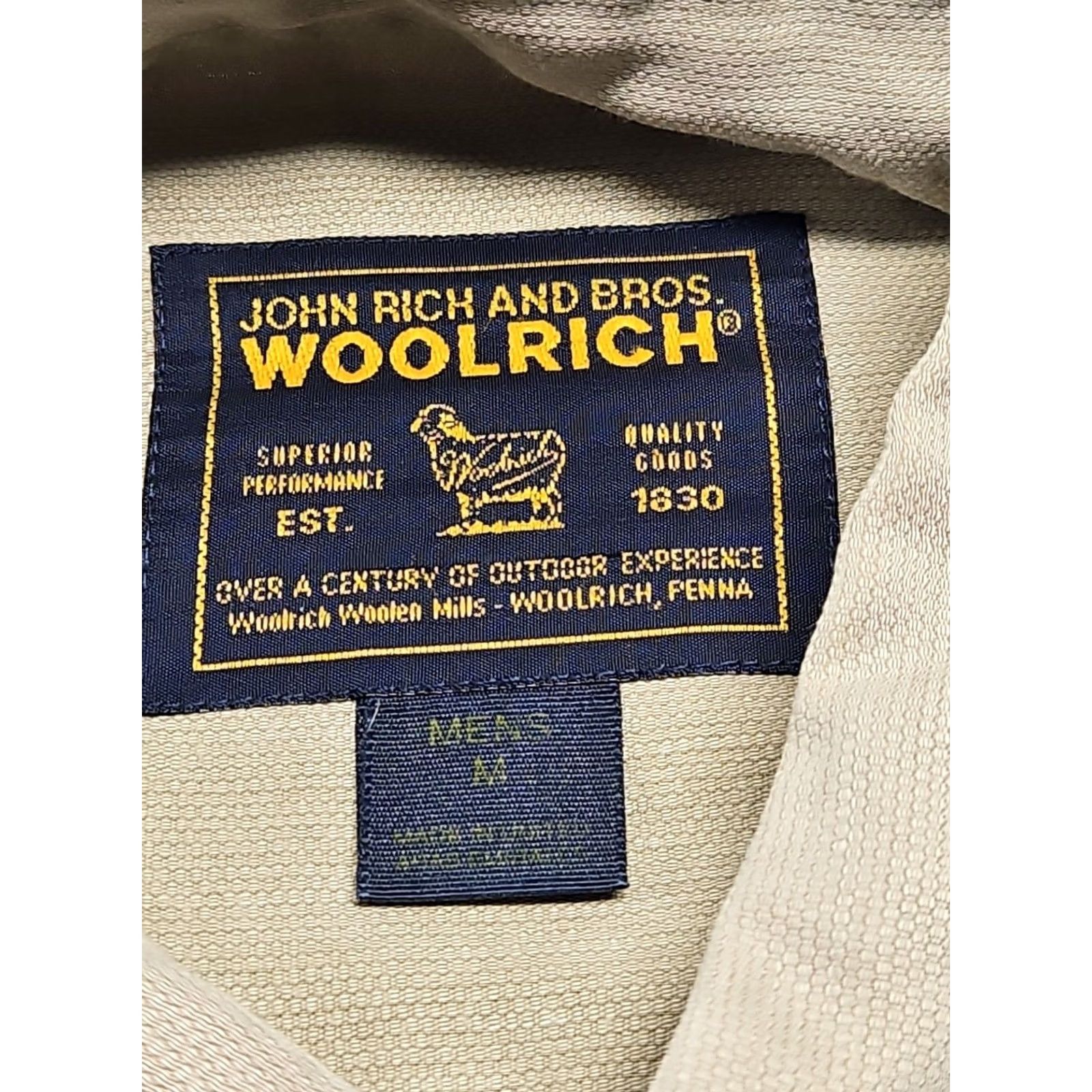 Vintage Woolrich Shirt Mens M Short Sleeve Button Up Outdoor Khaki Cotton Utility Size US M / EU 48-50 / 2 - 6 Thumbnail