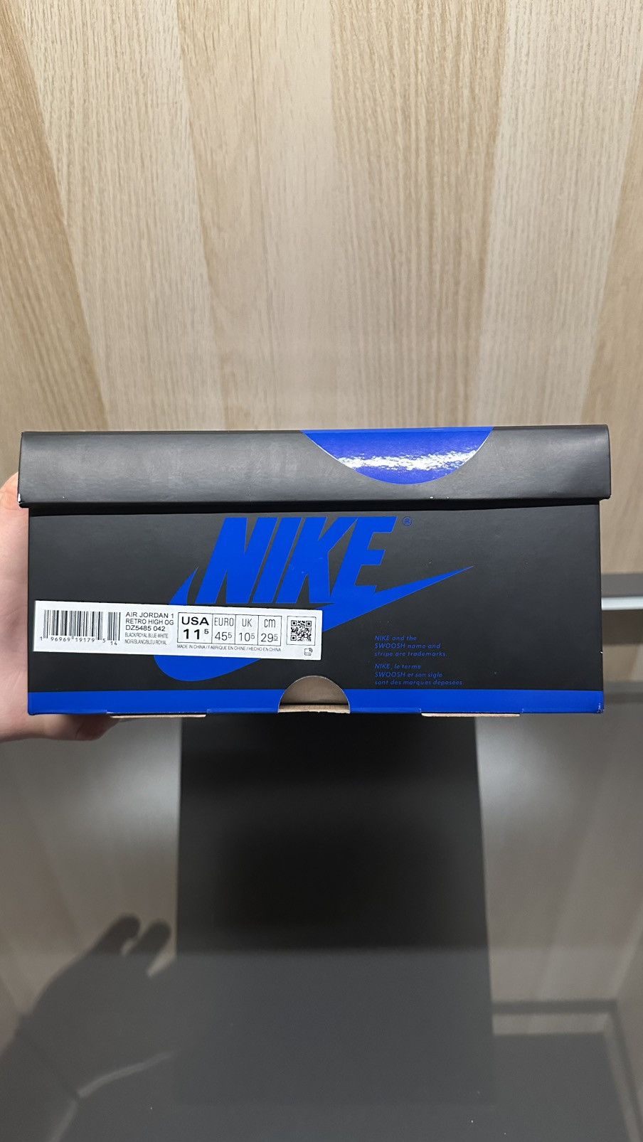 Jordan Brand × Nike Air Jordan 1 High “Royal Reimagined” Size US 11.5 / EU 44-45 - 8 Thumbnail