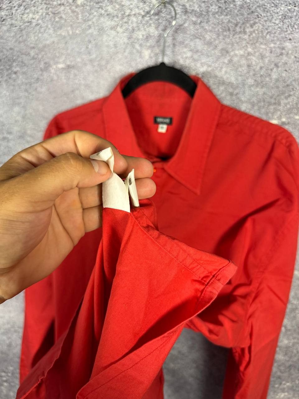 Versace 90's Vintage Versace Classic Red Shirt Button Up 2XL size Size US XXL / EU 58 / 5 - 11 Thumbnail