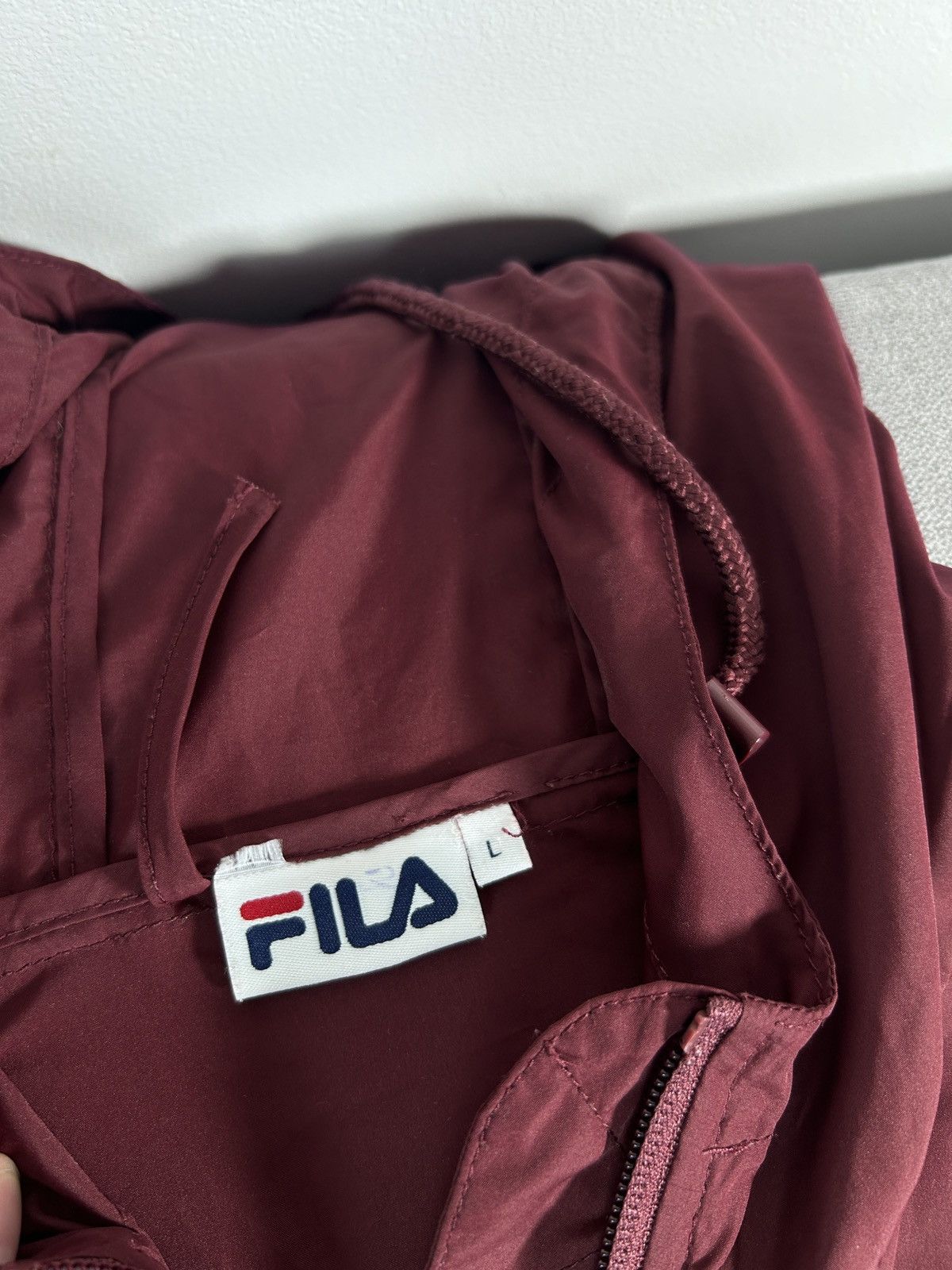 Fila × Japanese Brand × Vintage 90s FILA Nylon Jacket Coat Size US L / EU 52-54 / 3 - 6 Thumbnail