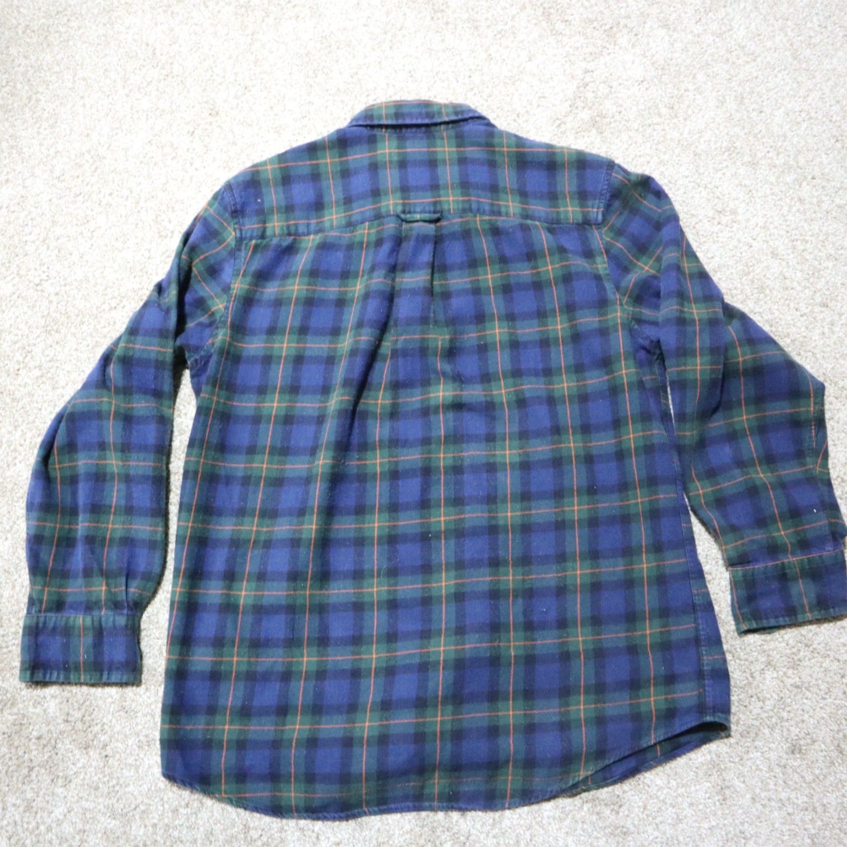 Vintage Saddlebred Shirt Button-Up Plaid Blue Green 100% Cotton Mens Size M Medium Casual Shirt Front-Button Men Saddlebred Size US M / EU 48-50 / 2 - 8 Thumbnail