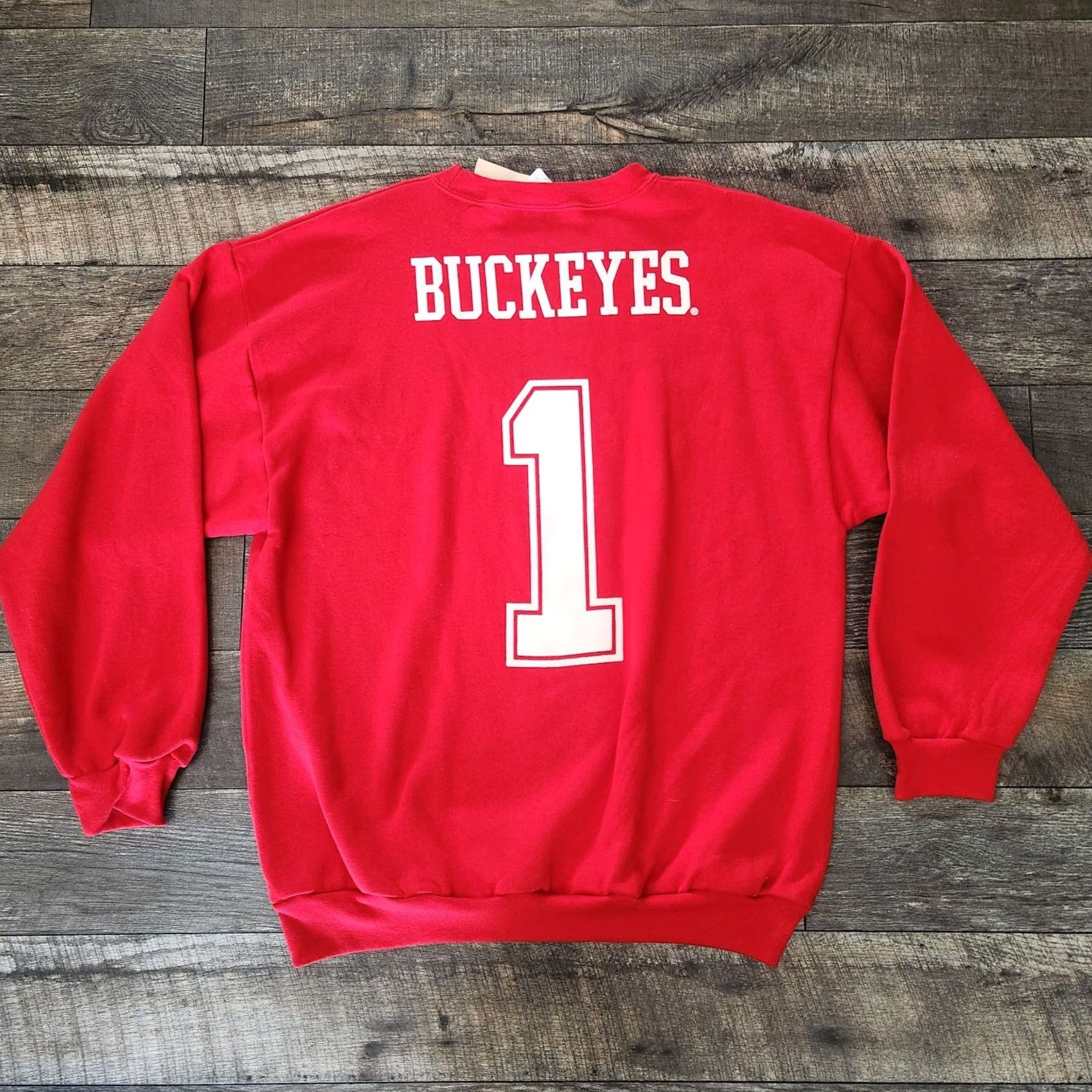 Logo Athletic VINTAGE Logo Athletic Sweatshirt Pullover Mens L Ohio State Buckeyes Red 90s Logo Athletic Mens L Size US L / EU 52-54 / 3 - 7 Thumbnail