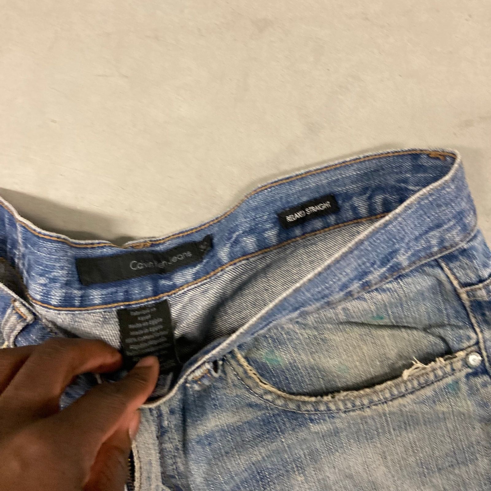 Vintage Vintage Y2K Calvin Klein baggy jeans 32x30 Size US 32 / EU 48 - 5 Thumbnail