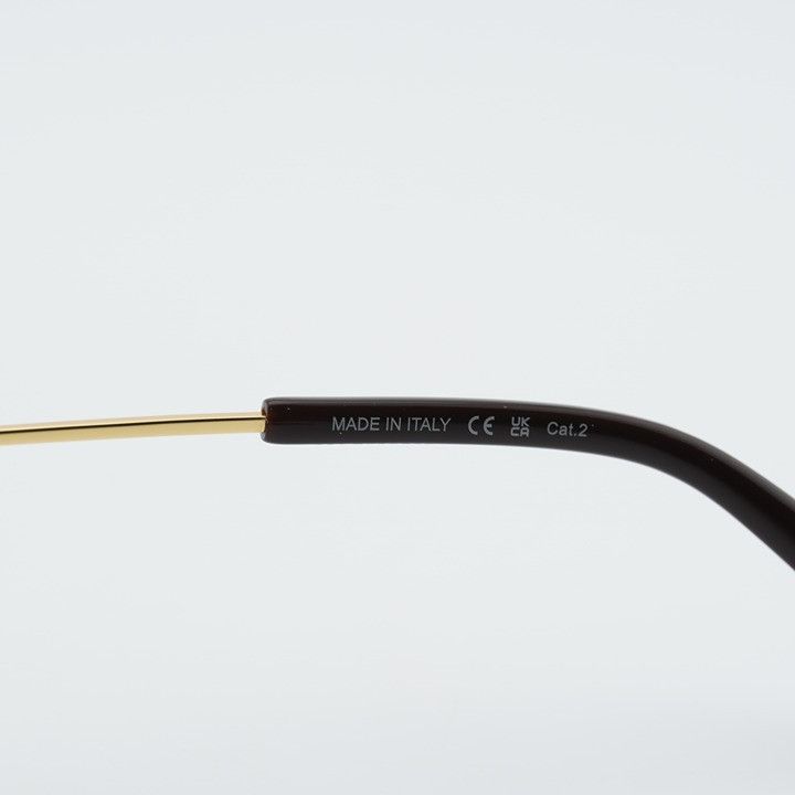 Bottega Veneta Bottega Veneta BV1236S 002 Sunglasses Gold Aviator Frame Size ONE SIZE - 9 Thumbnail