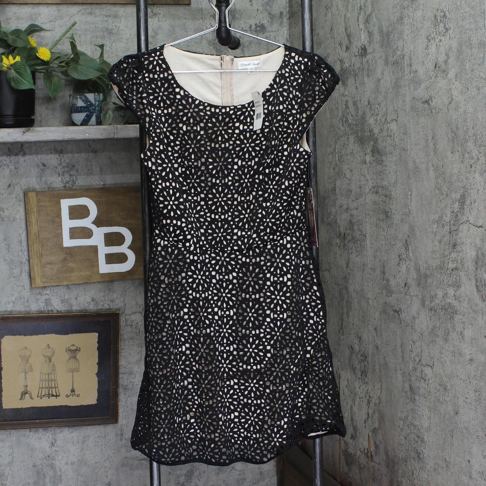 Other Nwt Emerald Sundae Cut Fit Flare Cap Sleeve Dress Black 13 Size M / US 6-8 / IT 42-44 - 1 Thumbnail