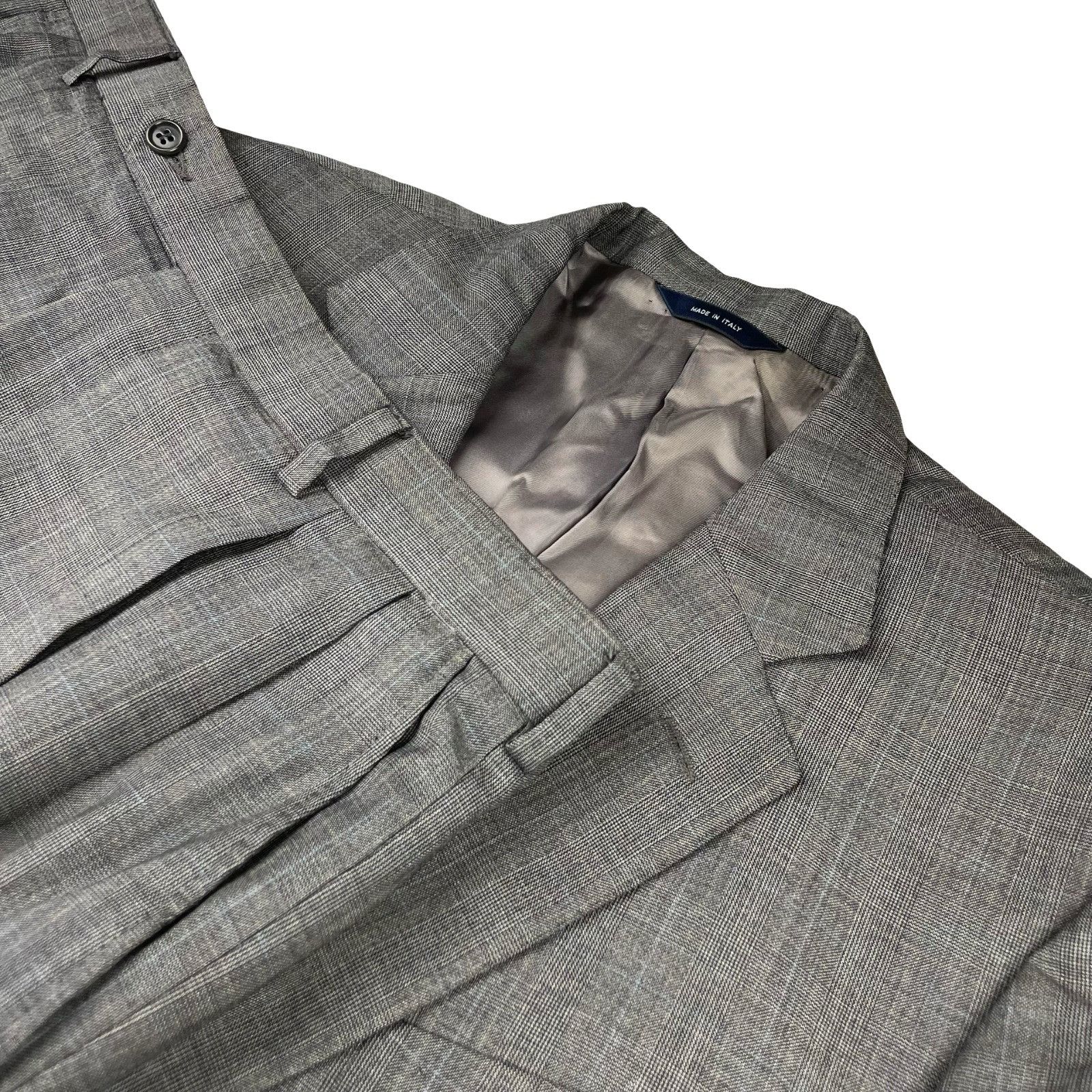 Brooks Brothers Brooks Brothers Men’s 100% Wool 2-Button Suit Gray Plaid • I Size 44L - 1 Thumbnail