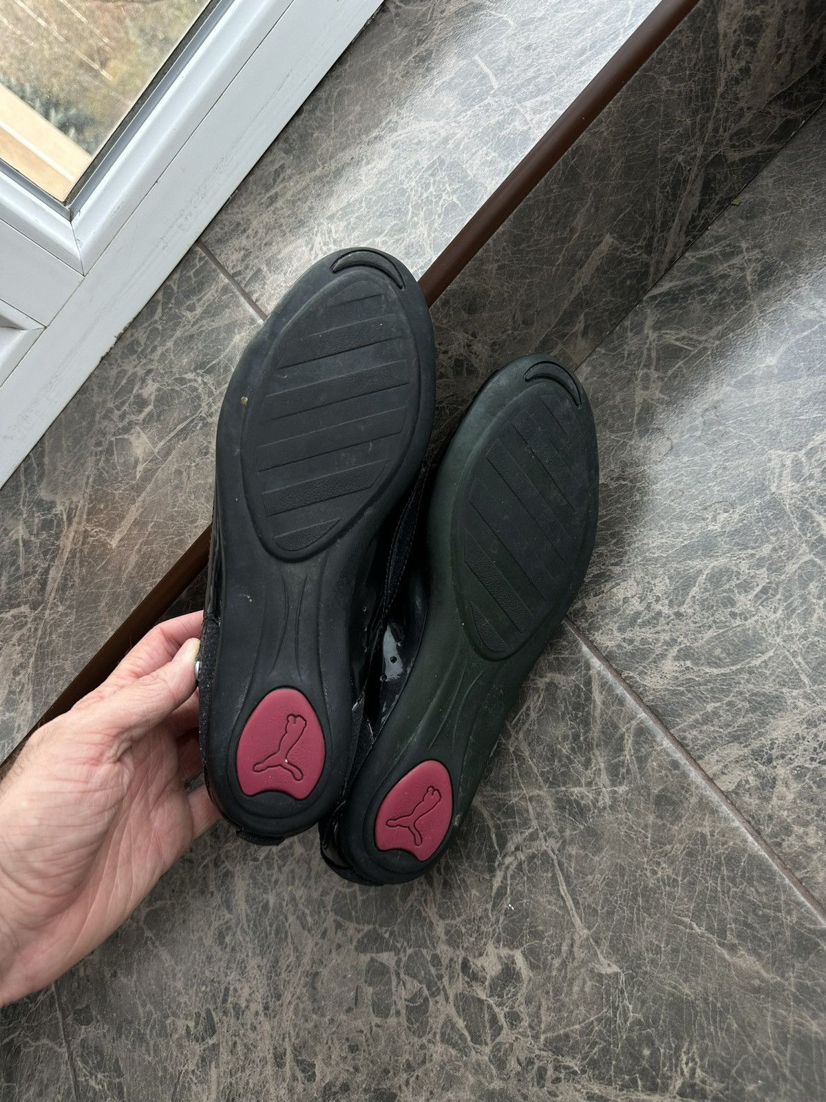 Puma Puma Women’s Ballet Flats Black Patent Toe Slip-On Shoes Size US 8.5 / IT 38.5 - 6 Thumbnail