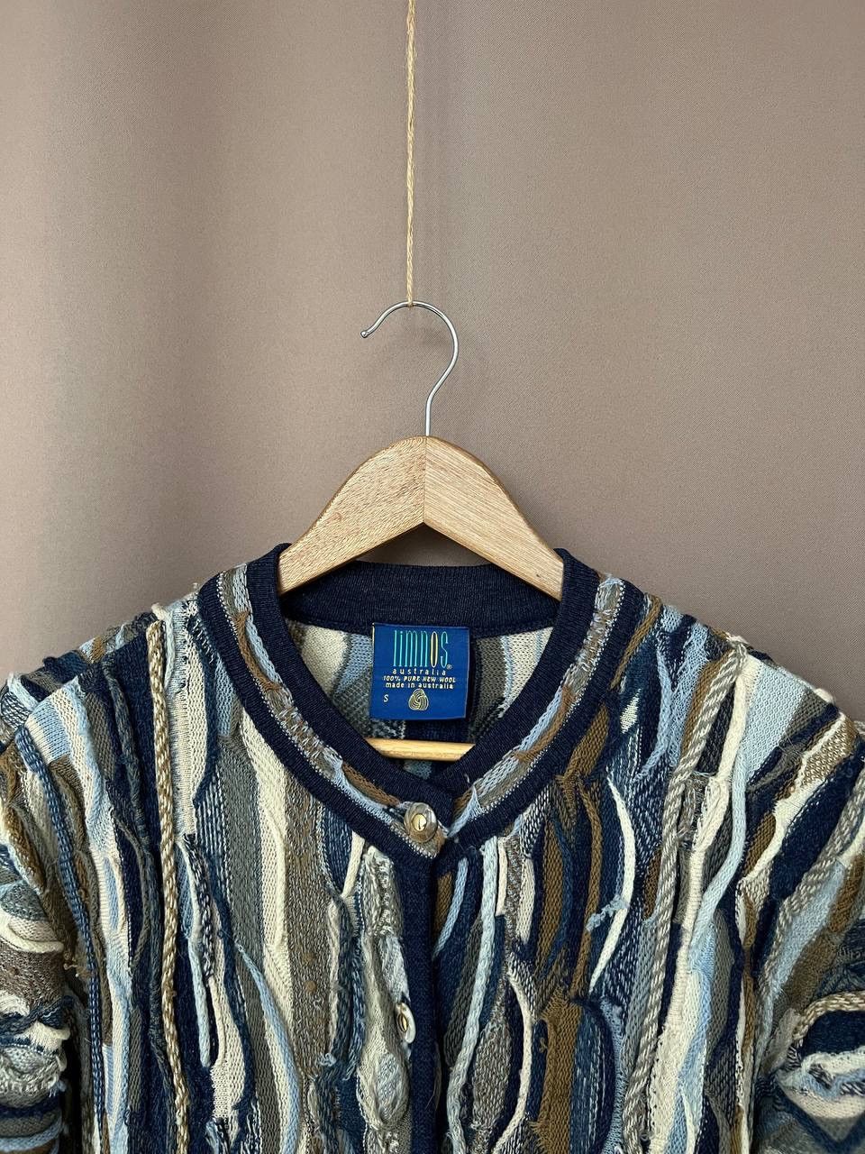 Coogi Limnos 3D Knit Coogi Style Cardigan Sweater Men M Wool Size US M / EU 48-50 / 2 - 2 Thumbnail