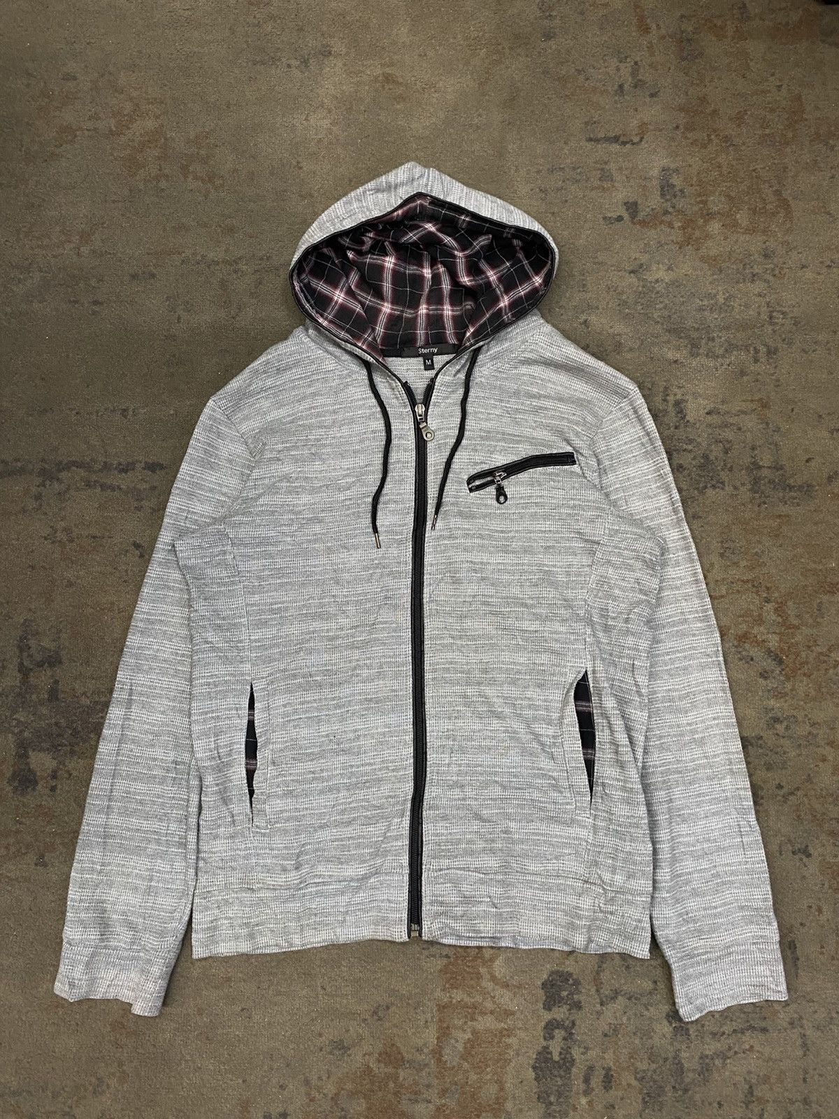 If Six Was Nine × Japanese Brand × Le Grande Bleu (L.G.B.) Sterny tartan leather zip hoodie Size US M / EU 48-50 / 2 - 1 Thumbnail