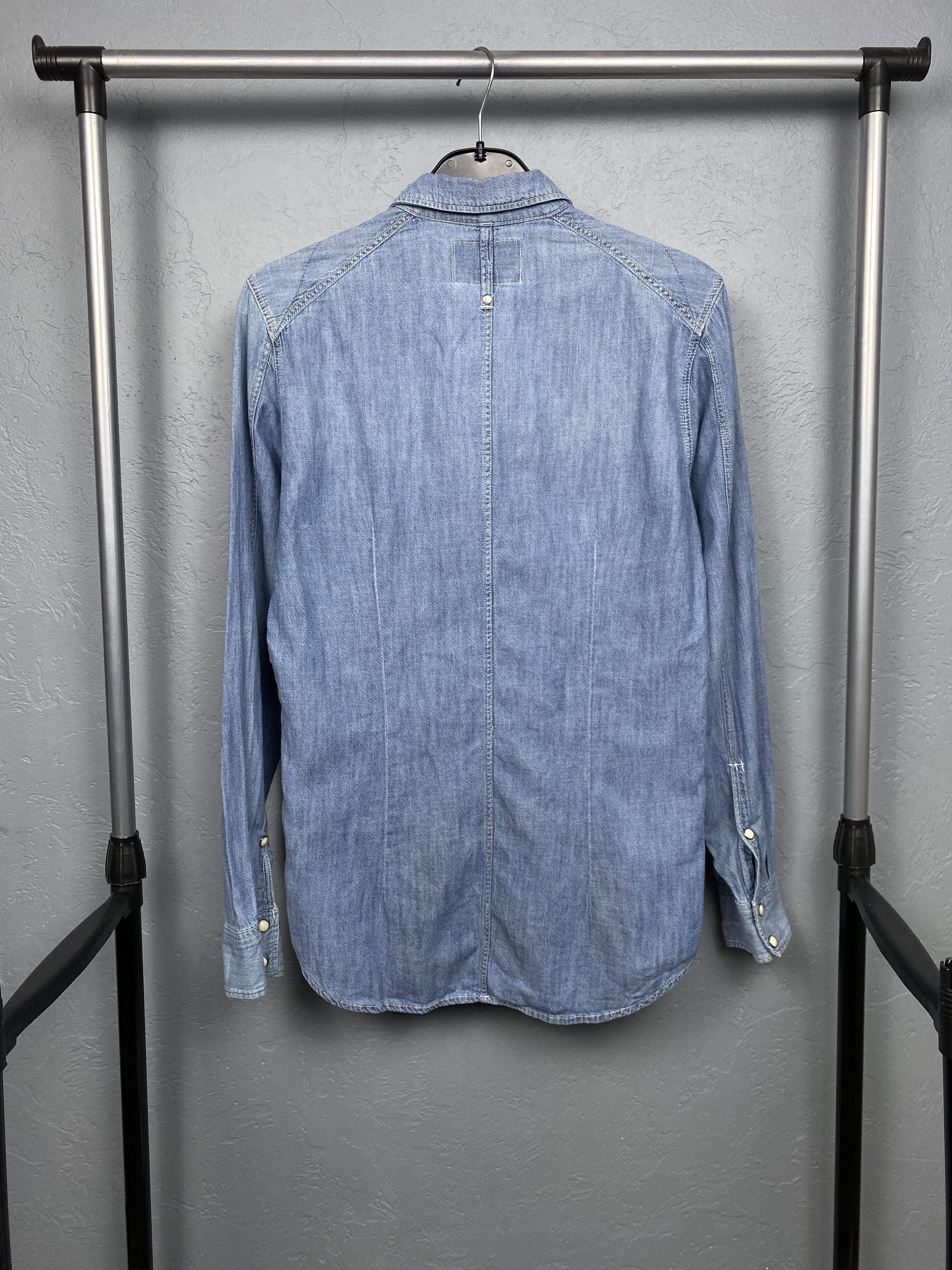G-Star G Star Raw Vintage Mens Denim Long Sleeve Shirt Y2K Size US XS / EU 42 / 0 - 8 Thumbnail