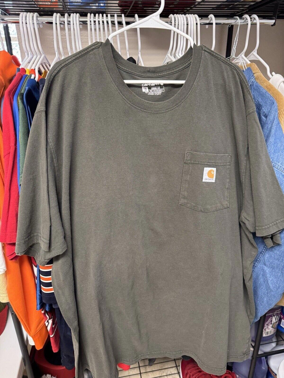 Carhartt Carhartt Loose Fit Short Sleeve Heavy Weight Pocket T Shirt Size US XXL / EU 58 / 5 - 4 Thumbnail