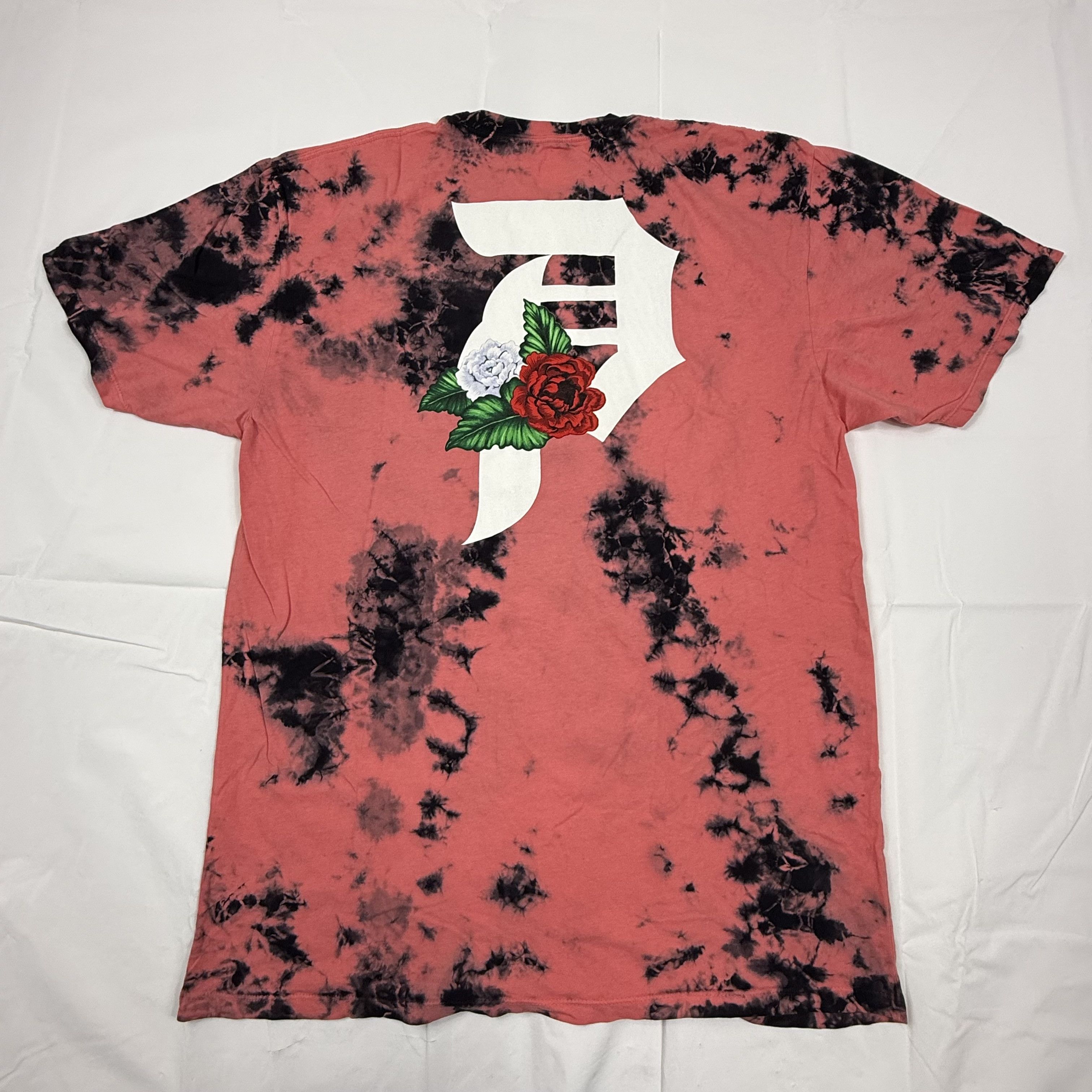 Primitive Primitive Skateboarding Mens Tie Dye Rose P Logo T-Shirt L Size US L / EU 52-54 / 3 - 3 Thumbnail