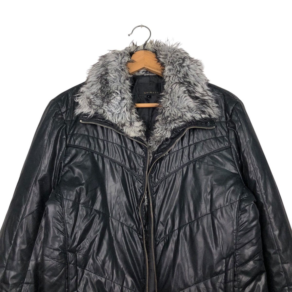 Japanese Brand 📌Vintage Light Puffer Jacket Spinash Mink Fur Hoodie Size US L / EU 52-54 / 3 - 4 Thumbnail