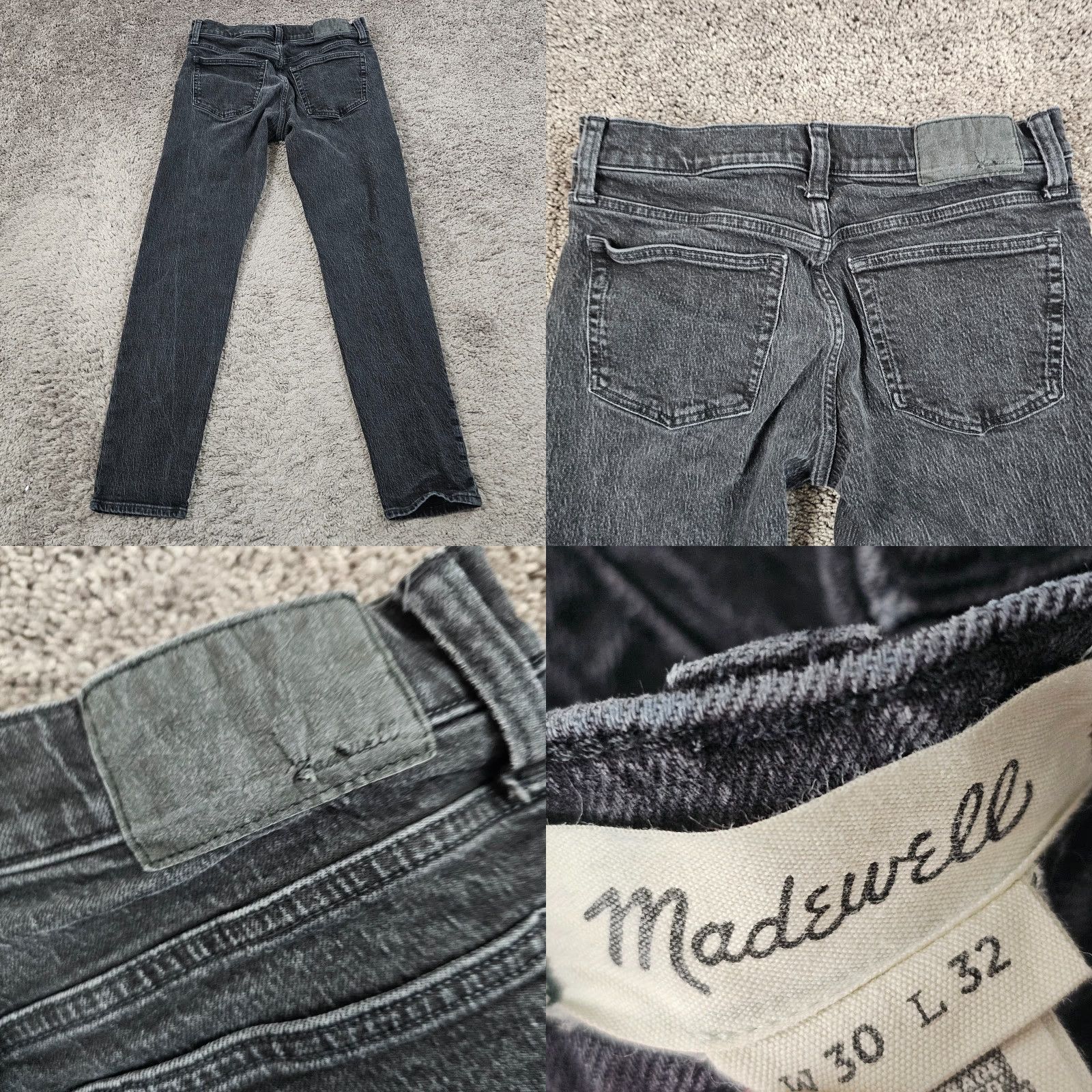 Madewell Madewell Jeans Men 30 Black Slim Fit Low Rise Stretch Denim Casual Straight Clothing Size US 29 - 8 Thumbnail