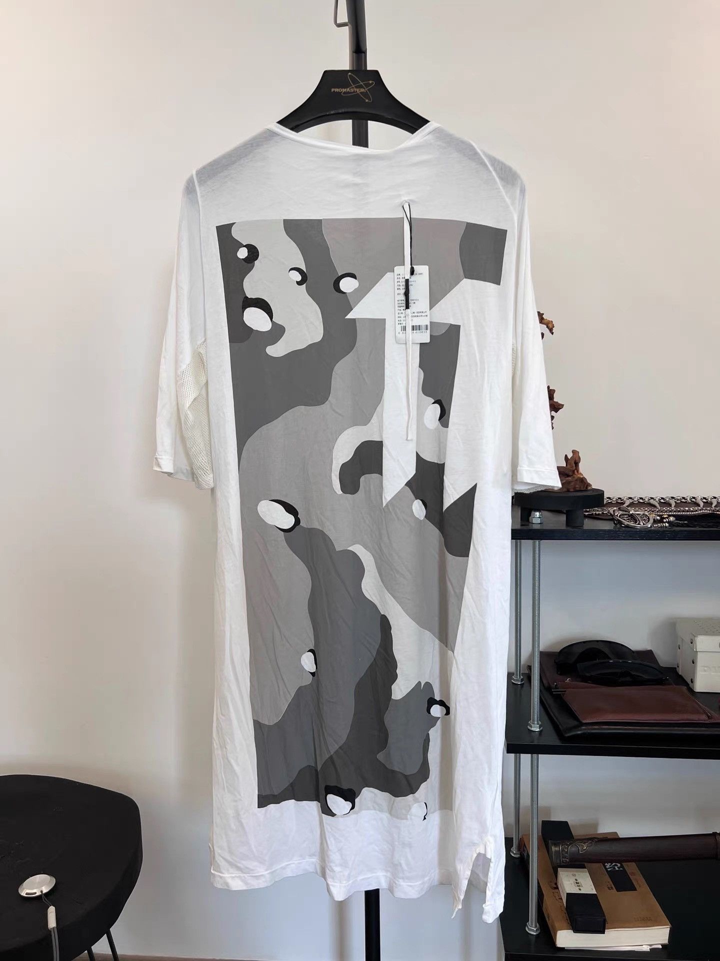 11 By Boris Bidjan Saberi 11by BBS Camouflage Sheer Insert T-Shirt K35 Size US XXL / EU 58 / 5 - 1 Thumbnail